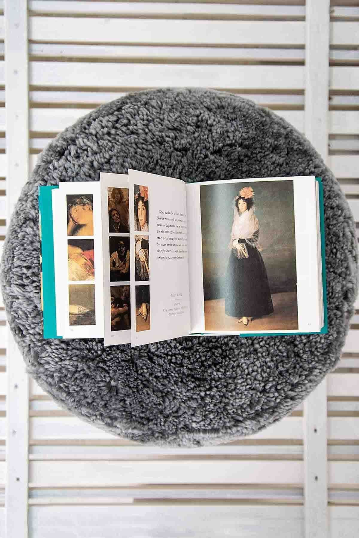 Hakiki Kürk Teddy Puf PF101 Gri