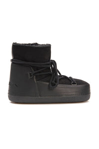 Genuine Leather Women's Fur-Lined Snow Boots 251001 Black