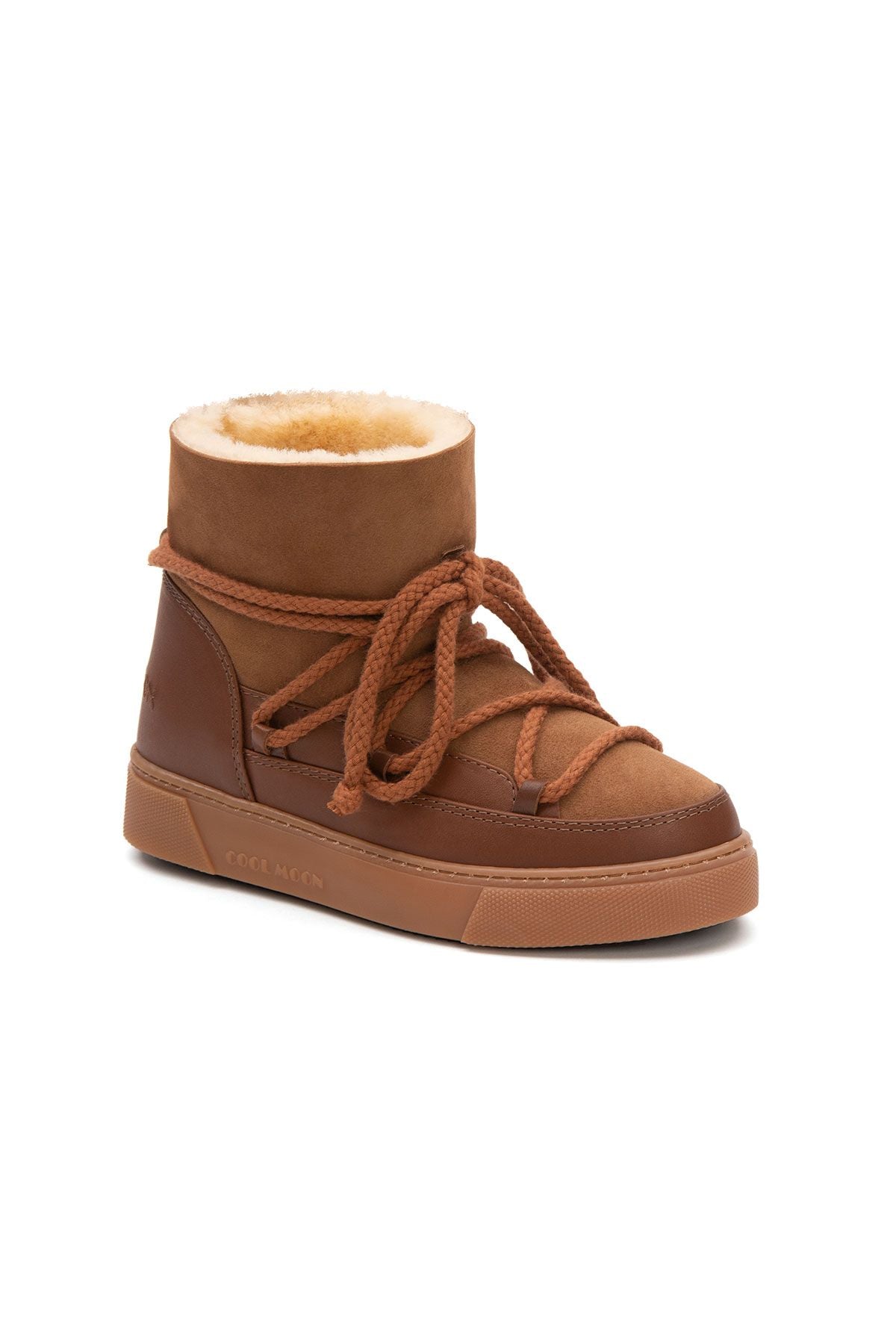 Hakiki İçi Kürk Bayan Sneaker 355050 Taba