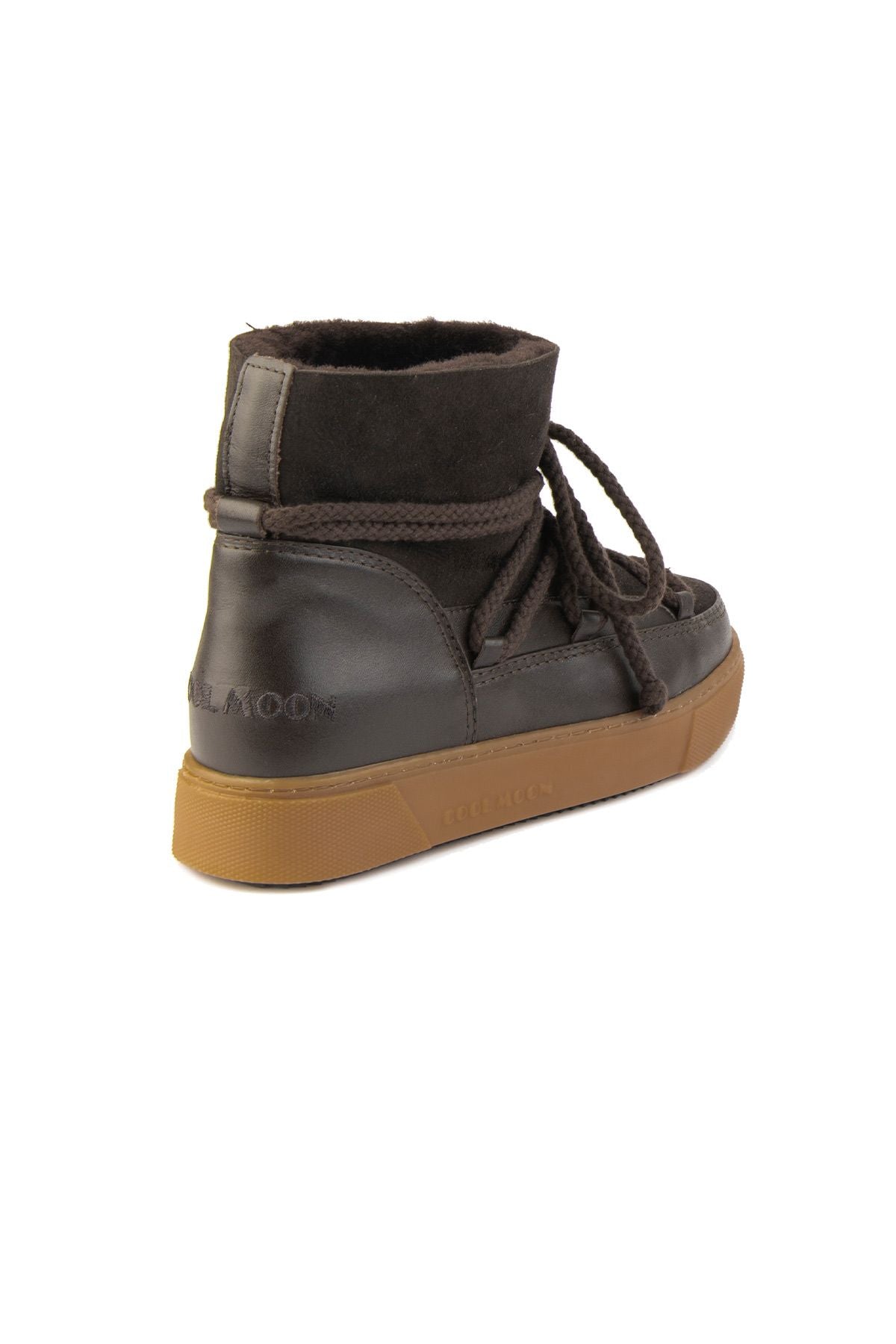 Hakiki İçi Kürk Bayan Sneaker 355050 Kahve