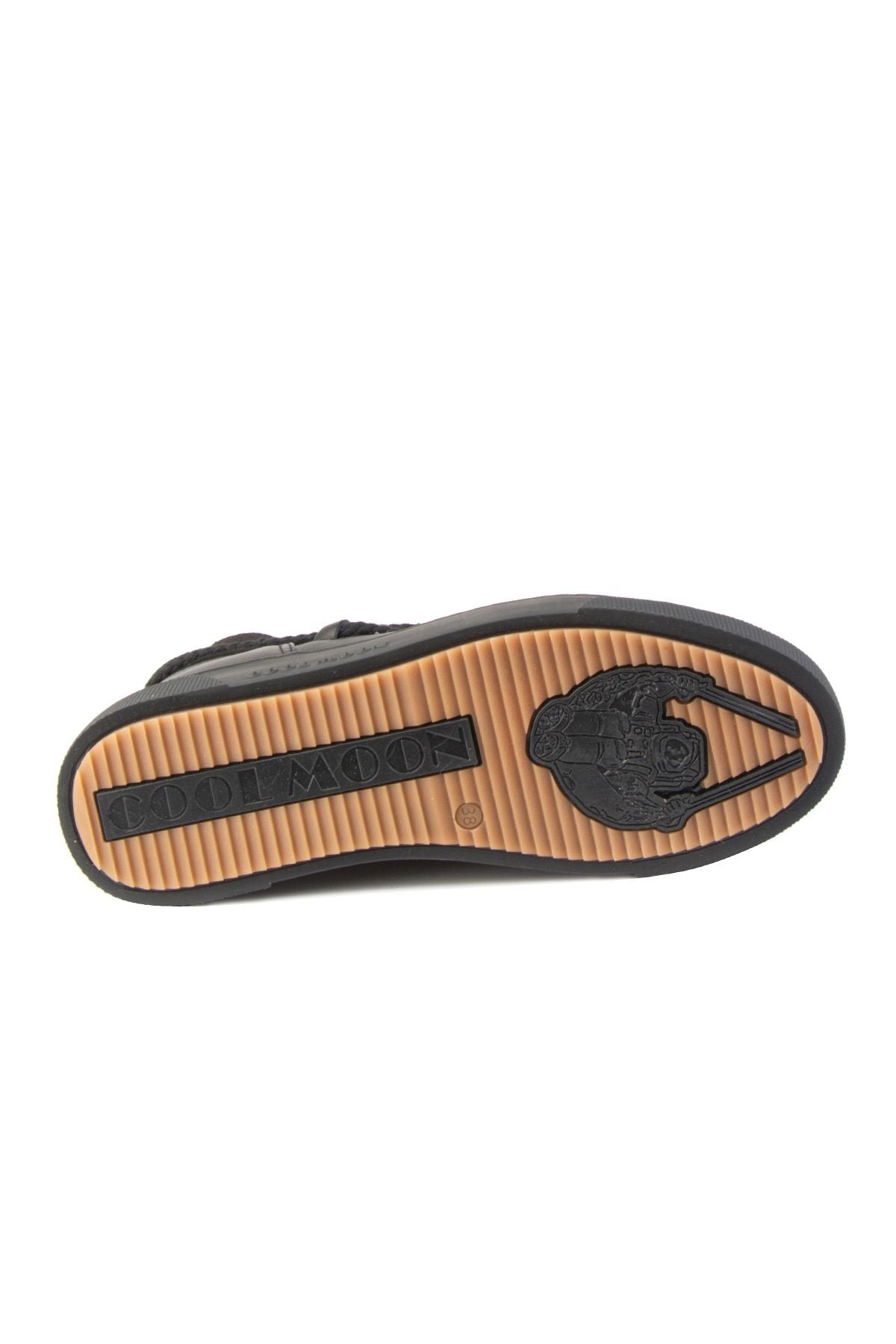 Hakiki İçi Kürk Bayan Sneaker 355050 Siyah