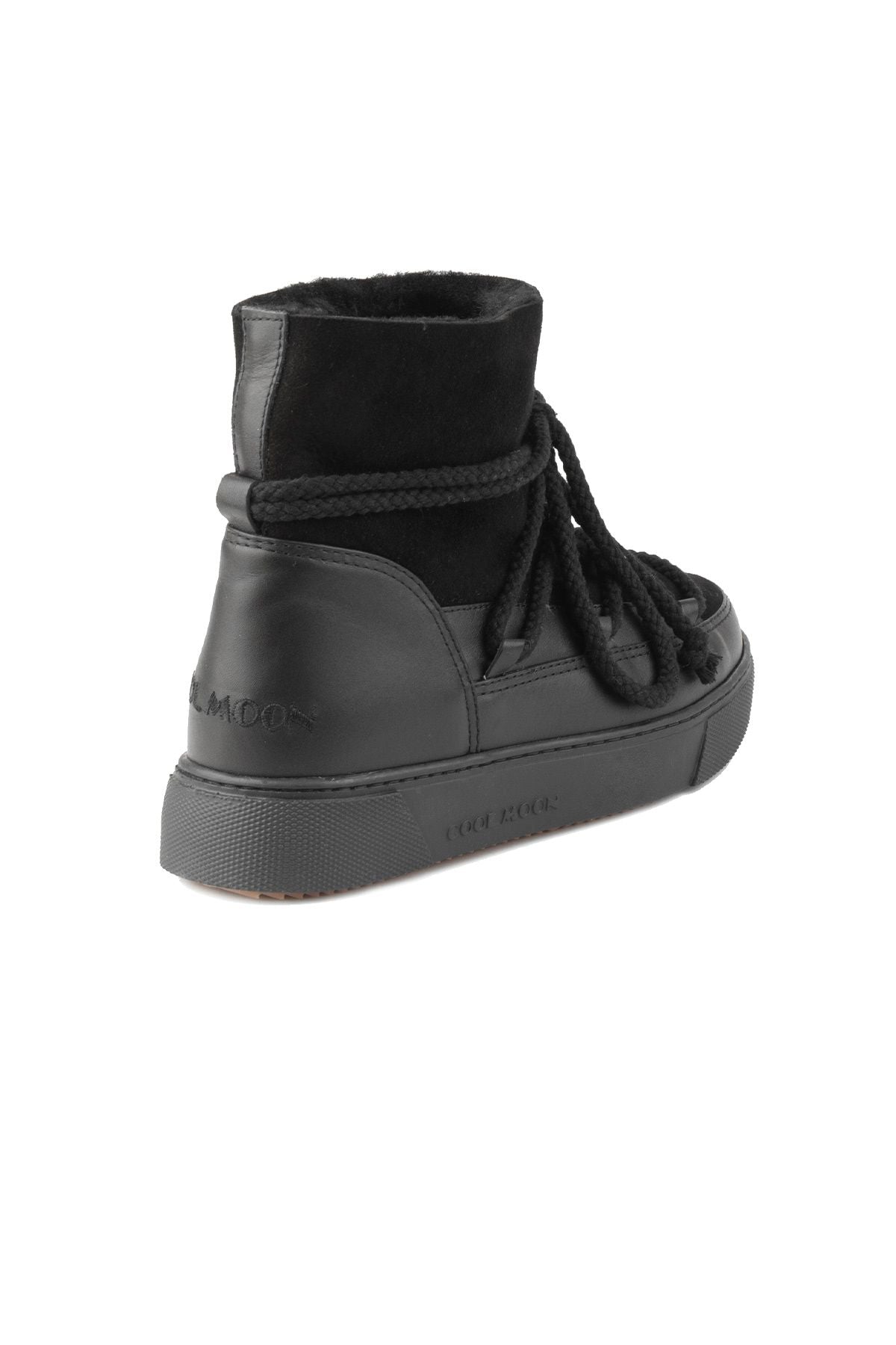 Hakiki İçi Kürk Bayan Sneaker 355050 Siyah