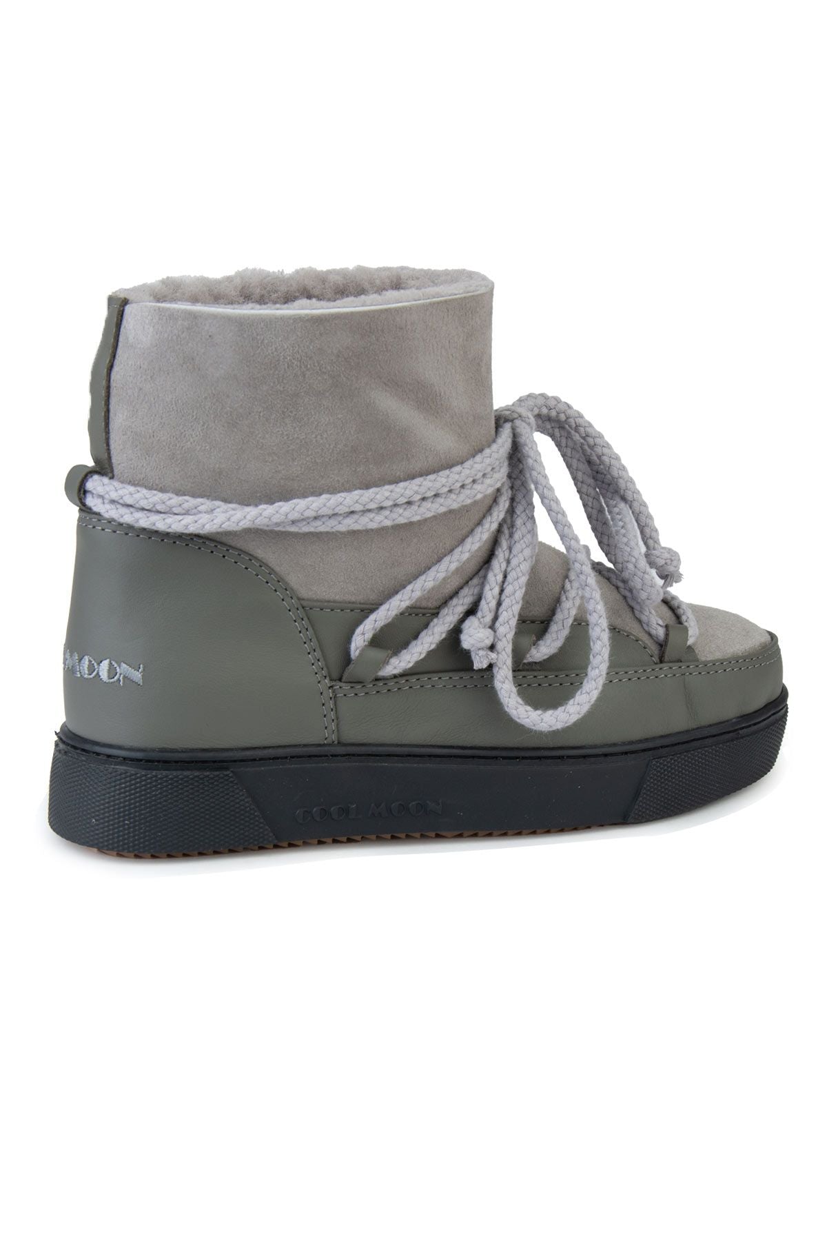 Hakiki İçi Kürk Bayan Sneaker 355050 Gri