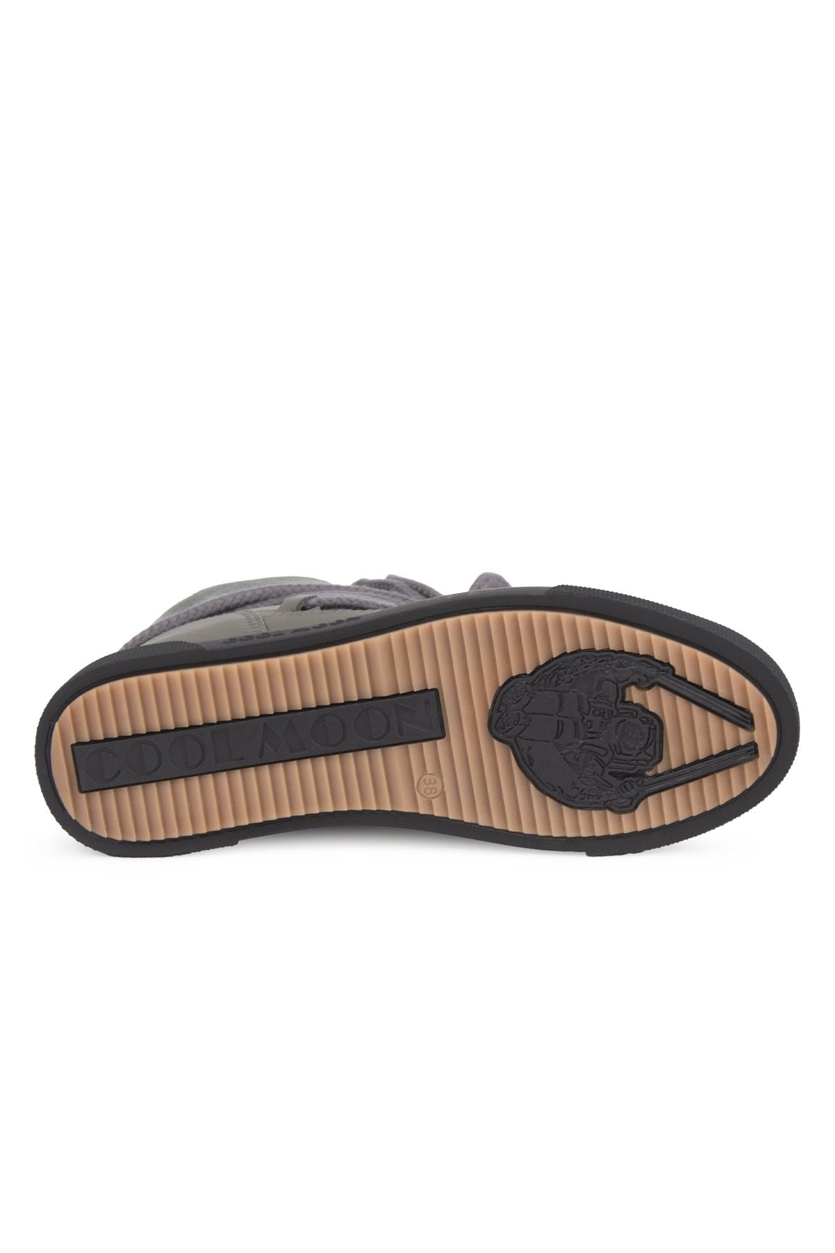 Hakiki İçi Kürk Bayan Sneaker 355050 Koyu Gri