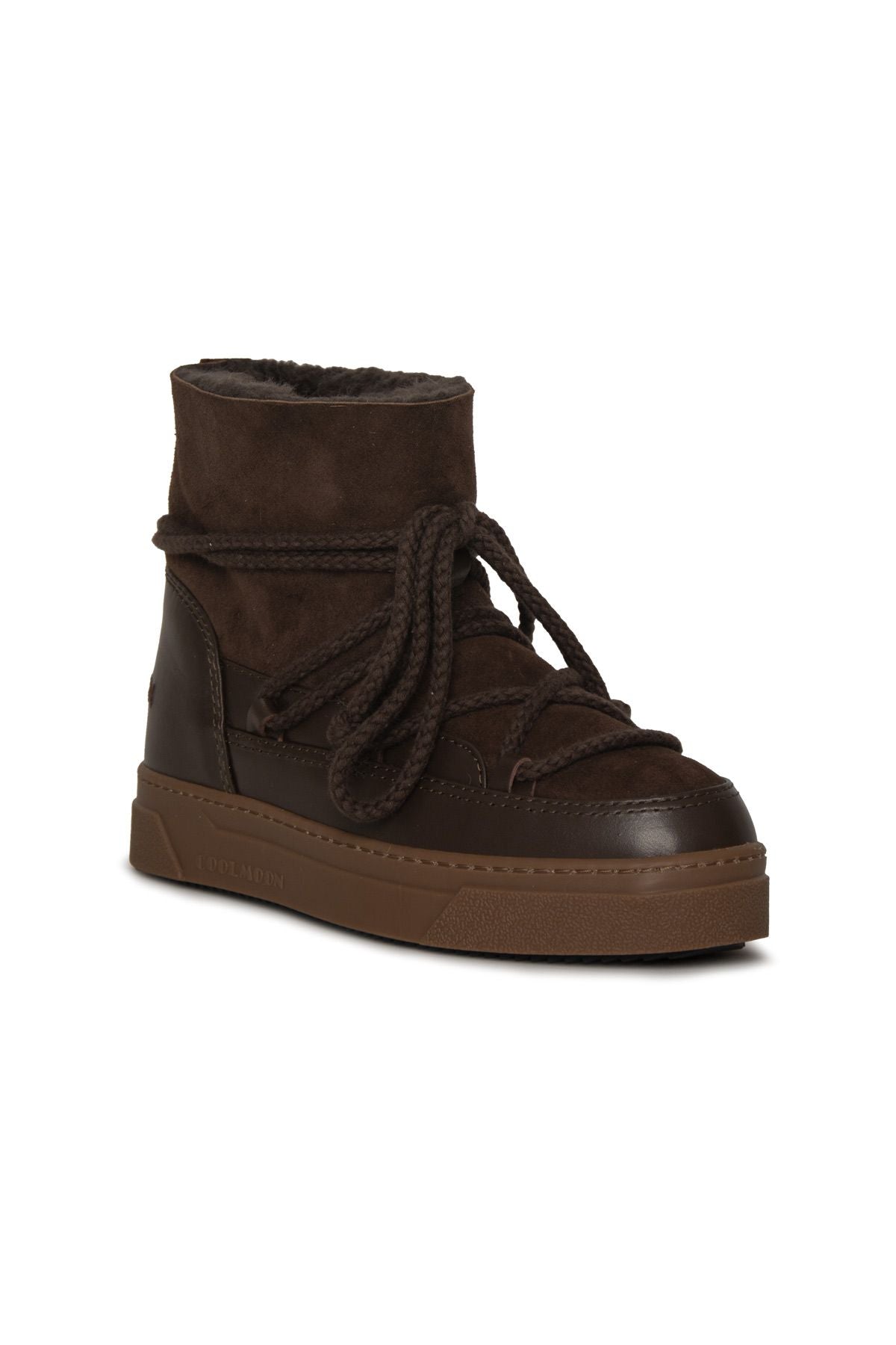 Hakiki Kürk Kadın Sneaker 385056 Kahve