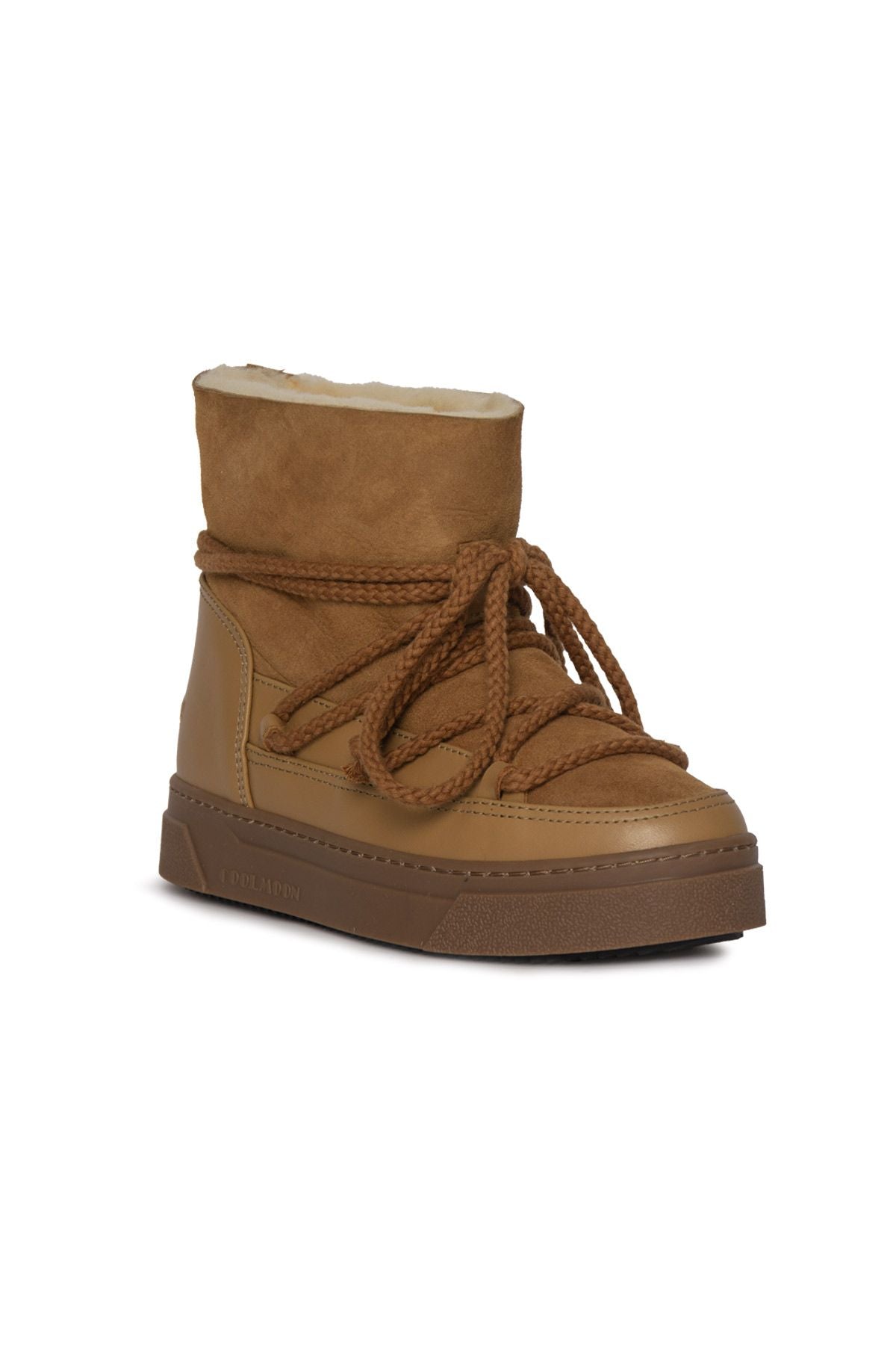 Hakiki Kürk Kadın Sneaker 385056 Camel