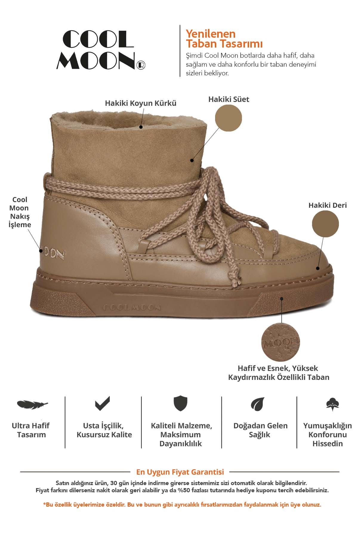Hakiki Kürk Kadın Sneaker 385056 Vizon