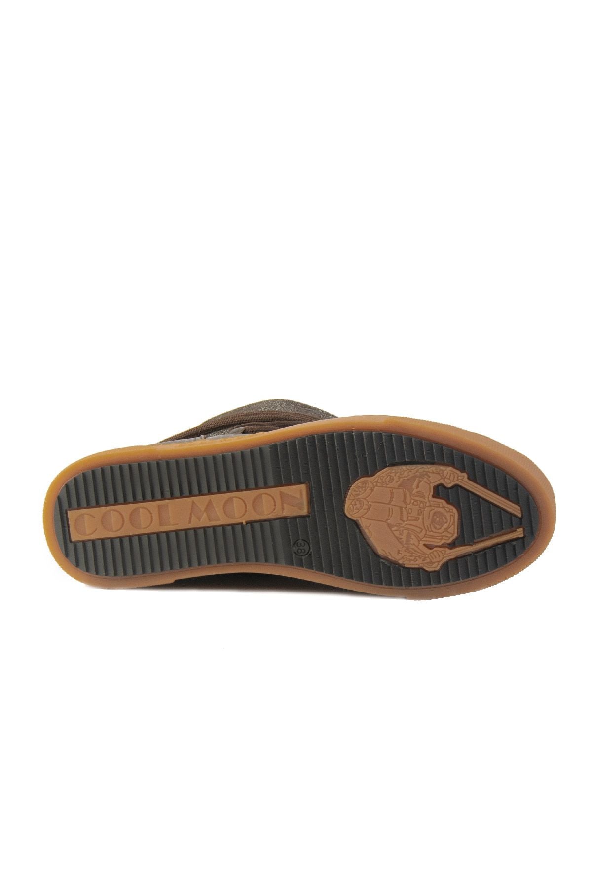 Hakiki Kürklü Kadın Sneaker 355074 Kahve