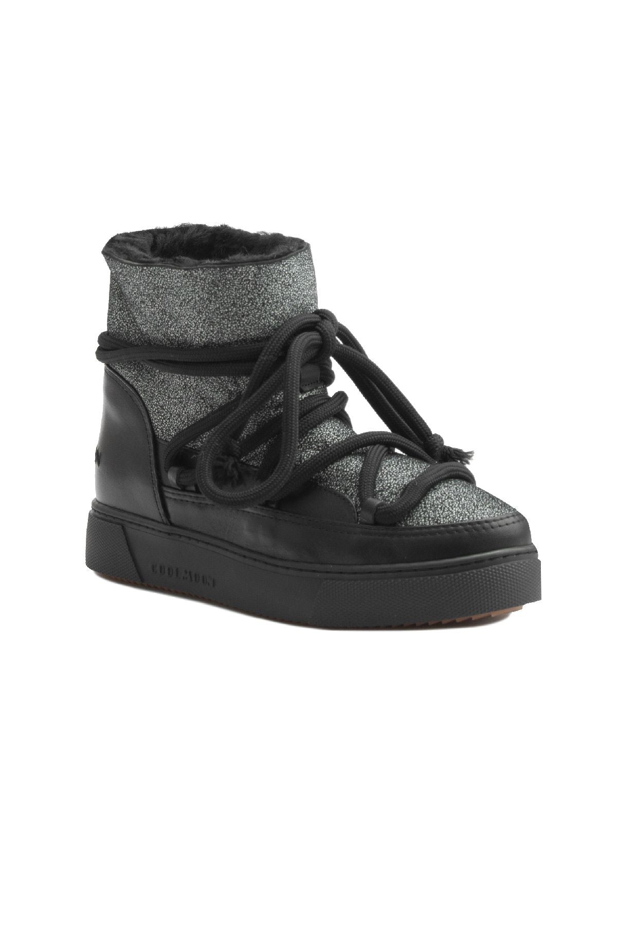 Hakiki Kürklü Kadın Sneaker 355074 Siyah