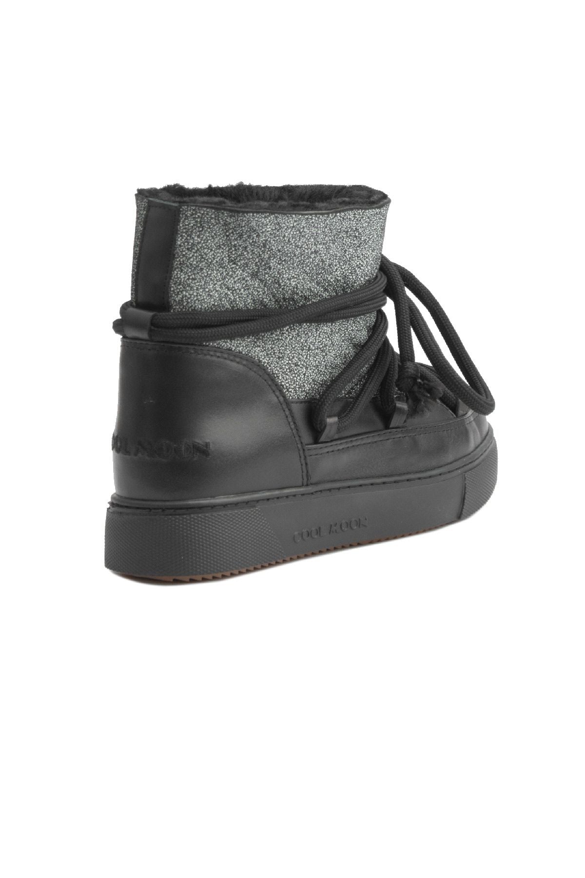 Hakiki Kürklü Kadın Sneaker 355074 Siyah