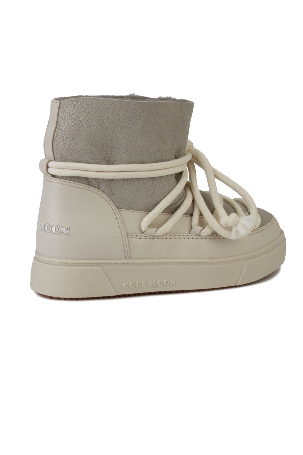 Hakiki Kürklü Kadın Sneaker 355074 Bej