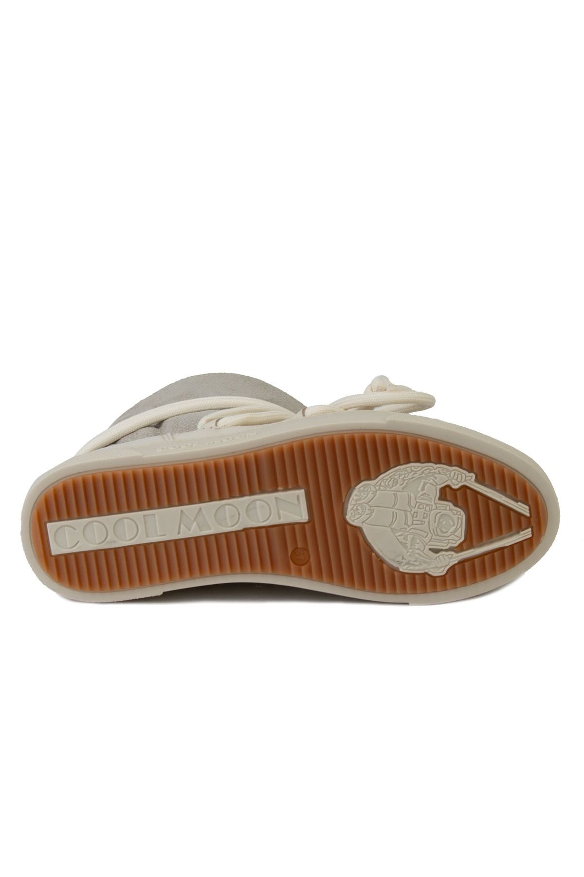 Hakiki Kürklü Kadın Sneaker 355074 Bej