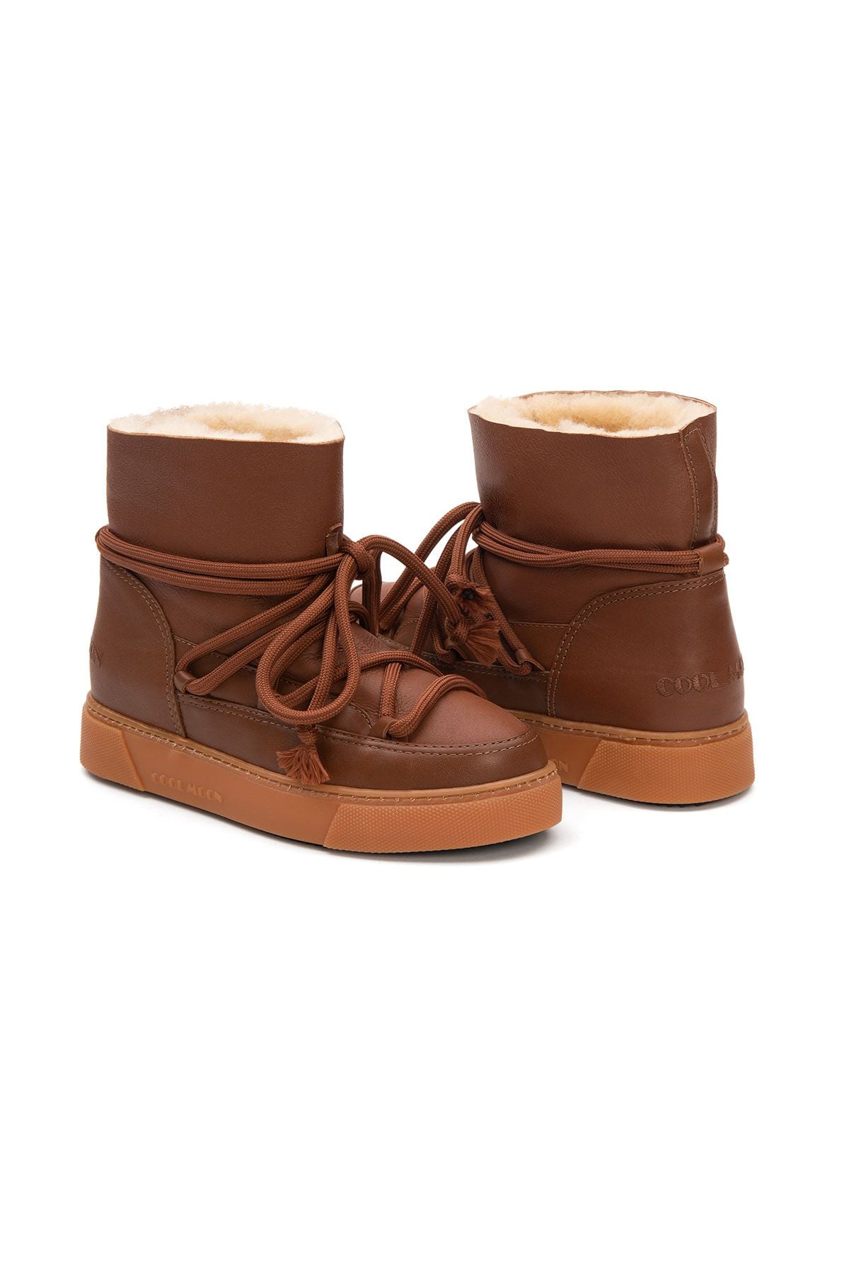 Hakiki Kürklü Kadın Sneaker 355077 Taba