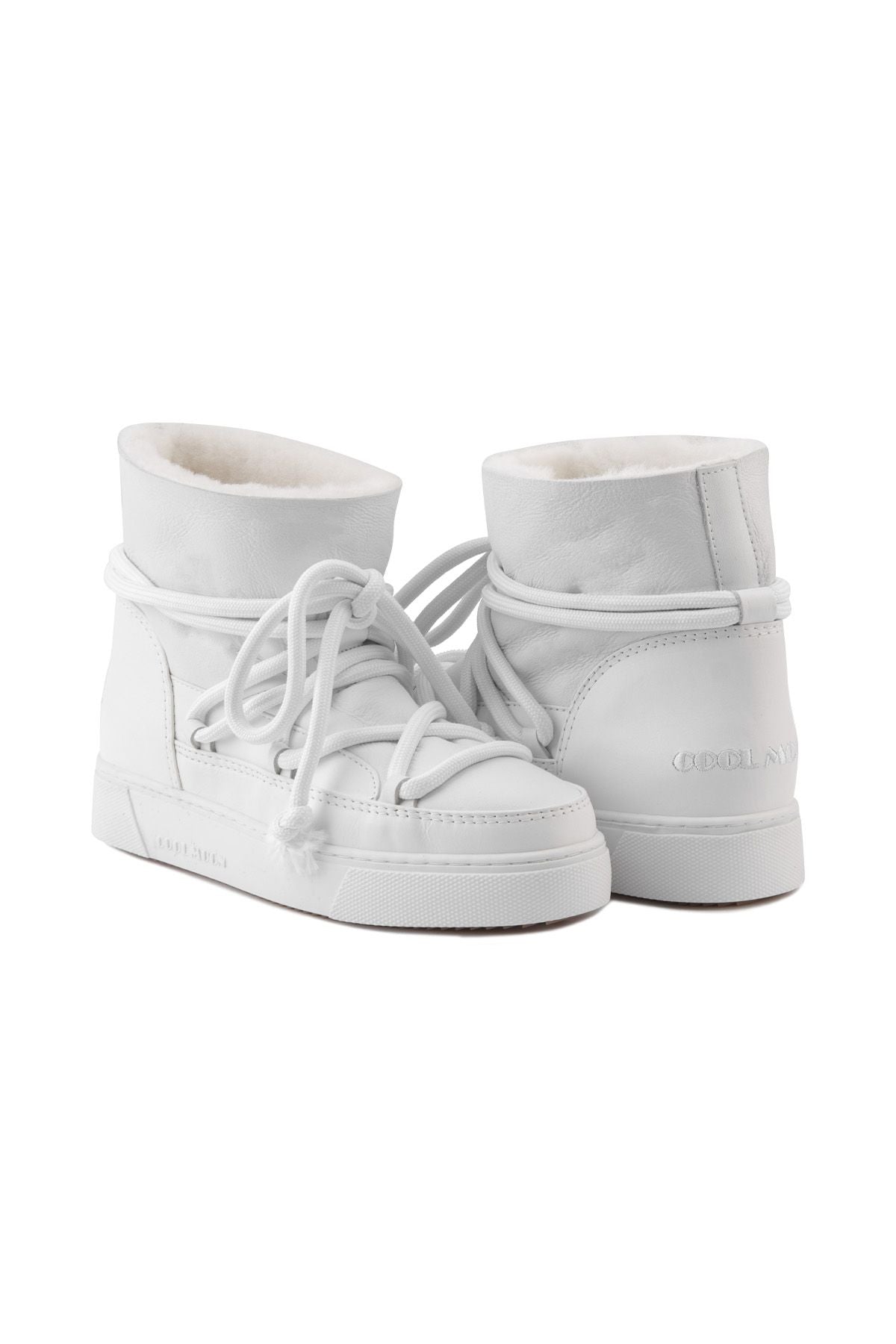 Hakiki Kürklü Kadın Sneaker 355077 Beyaz