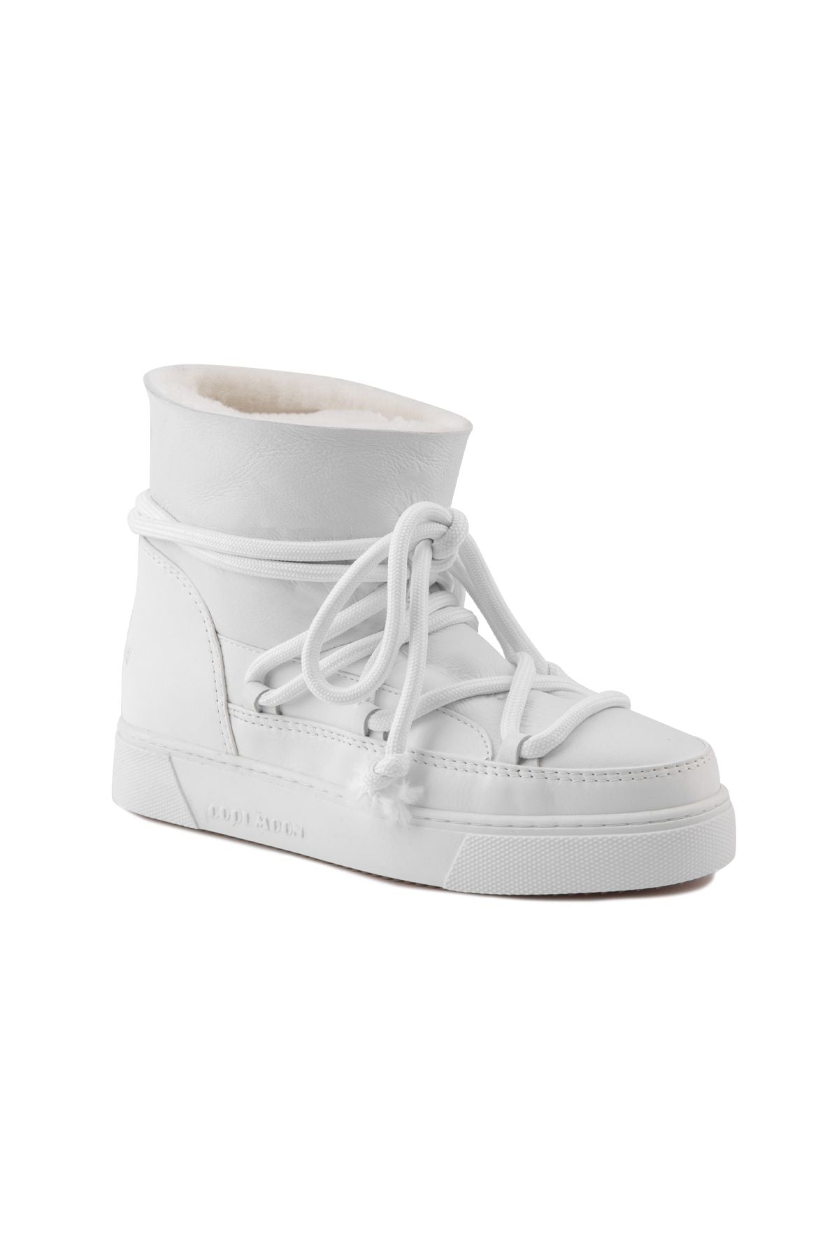 Hakiki Kürklü Kadın Sneaker 355077 Beyaz