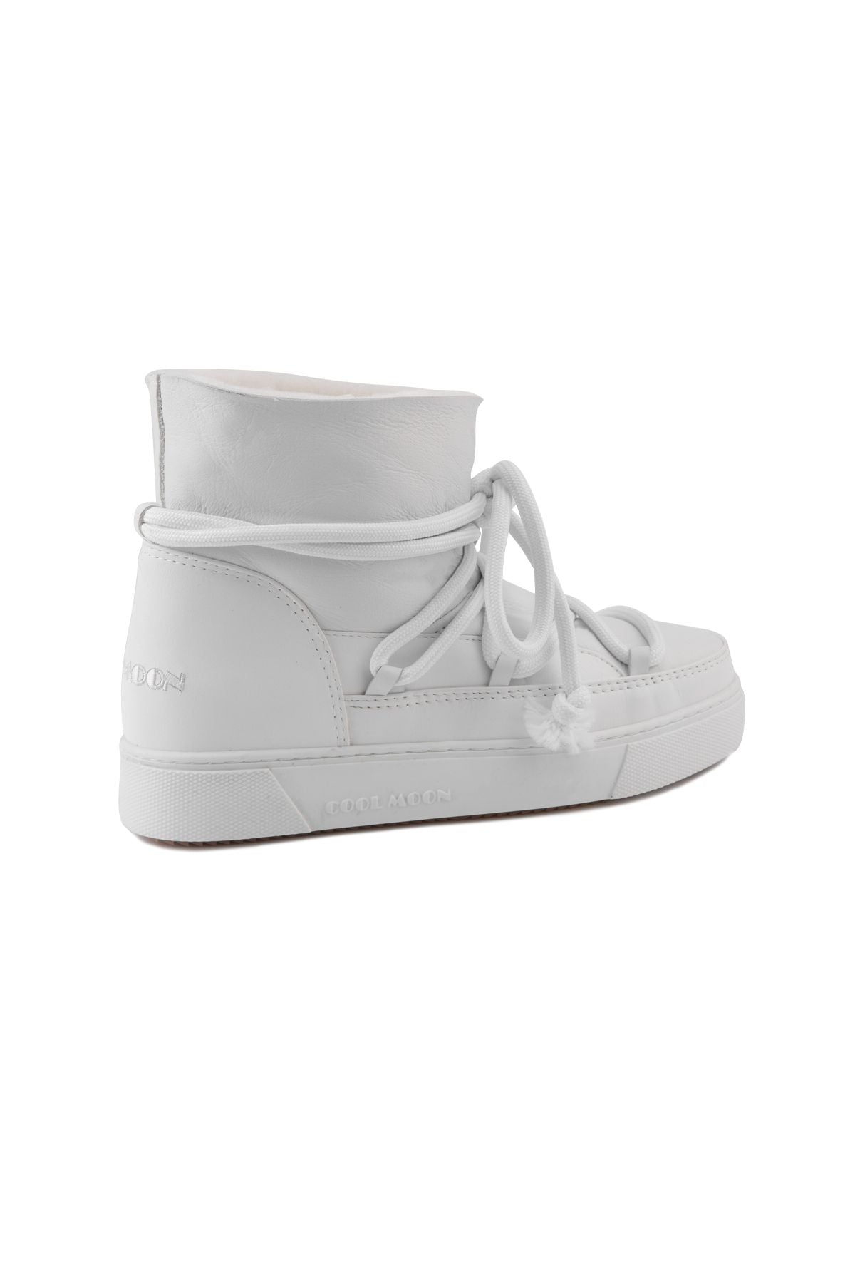 Hakiki Kürklü Kadın Sneaker 355077 Beyaz