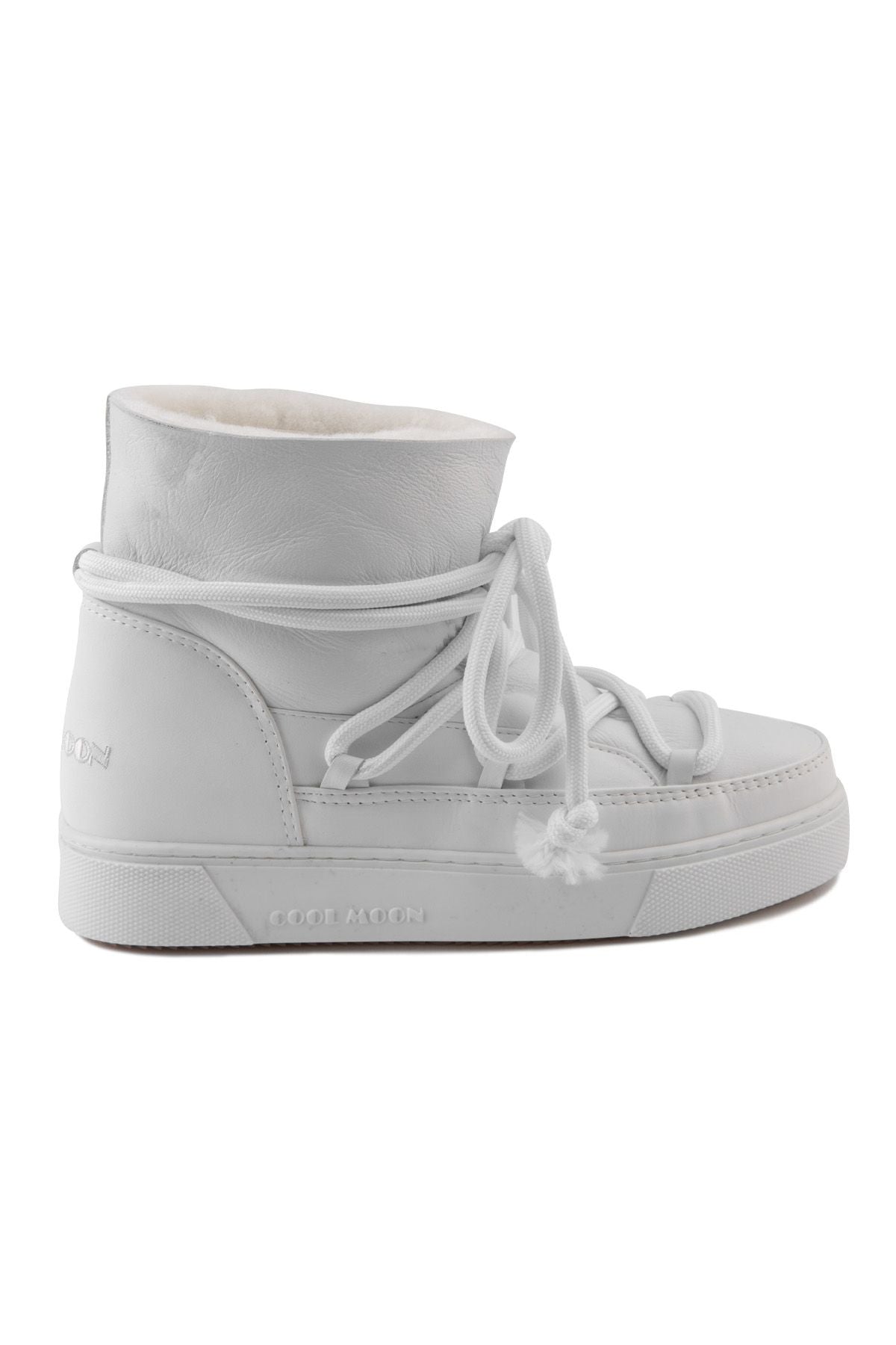 Hakiki Kürklü Kadın Sneaker 355077 Beyaz
