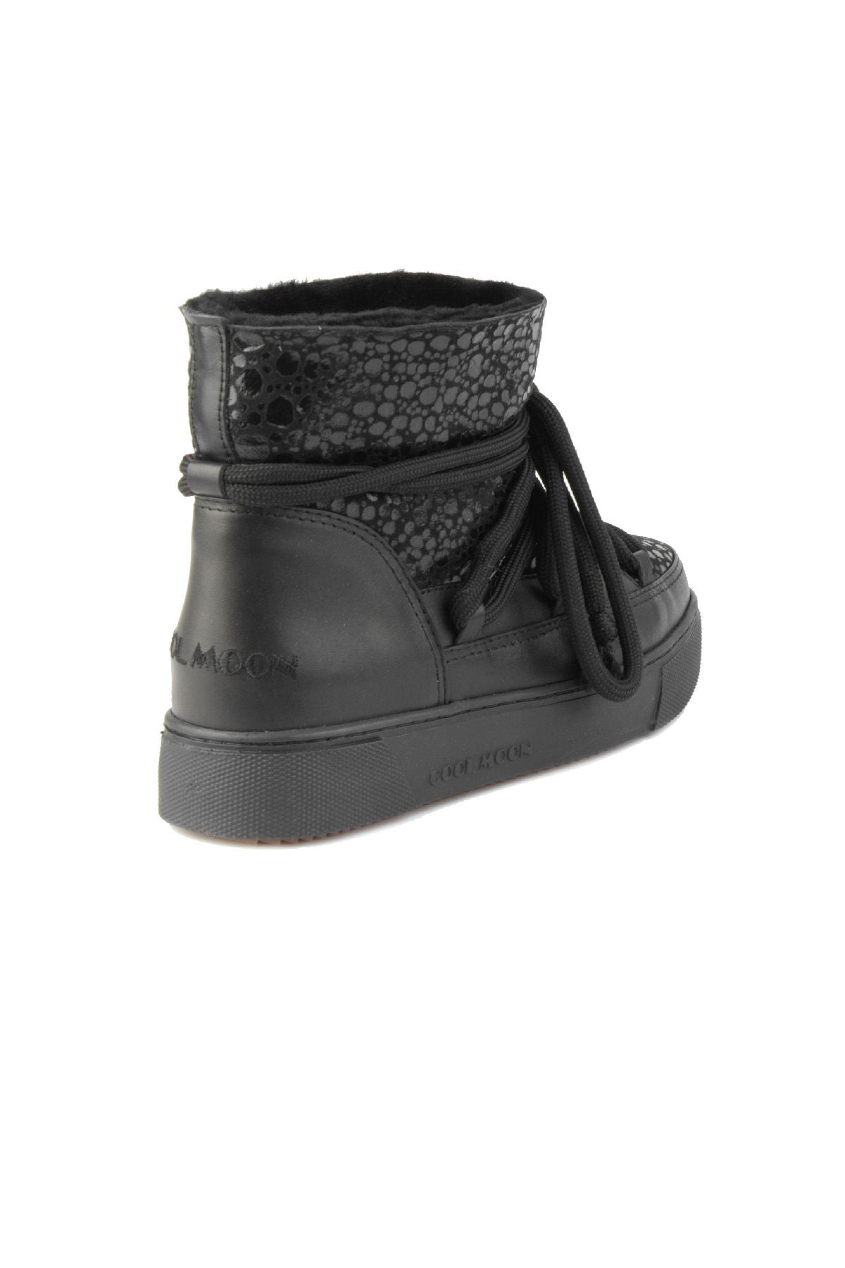Hakiki Kürklü Kadın Sneaker 355084 Siyah