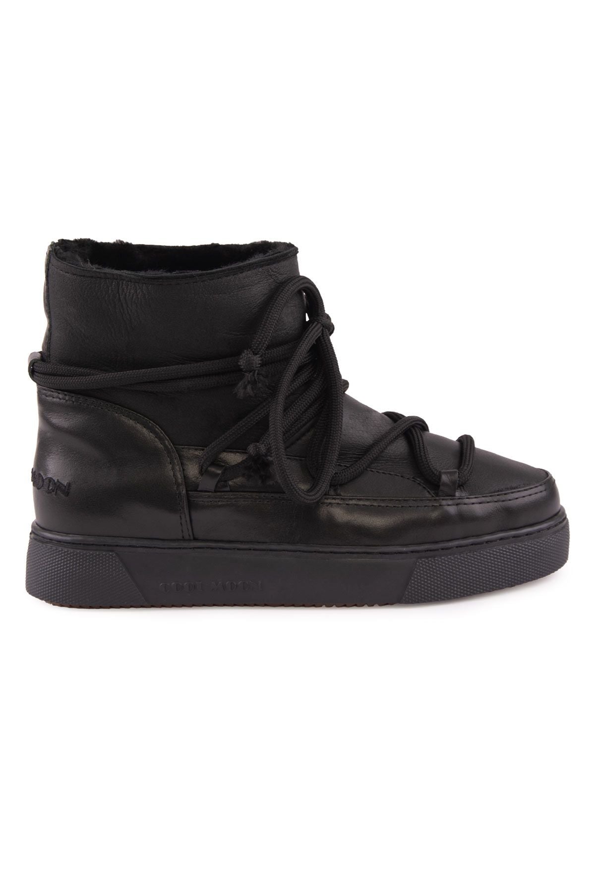 Hakiki Kürklü Kadın Sneaker 355099 Siyah