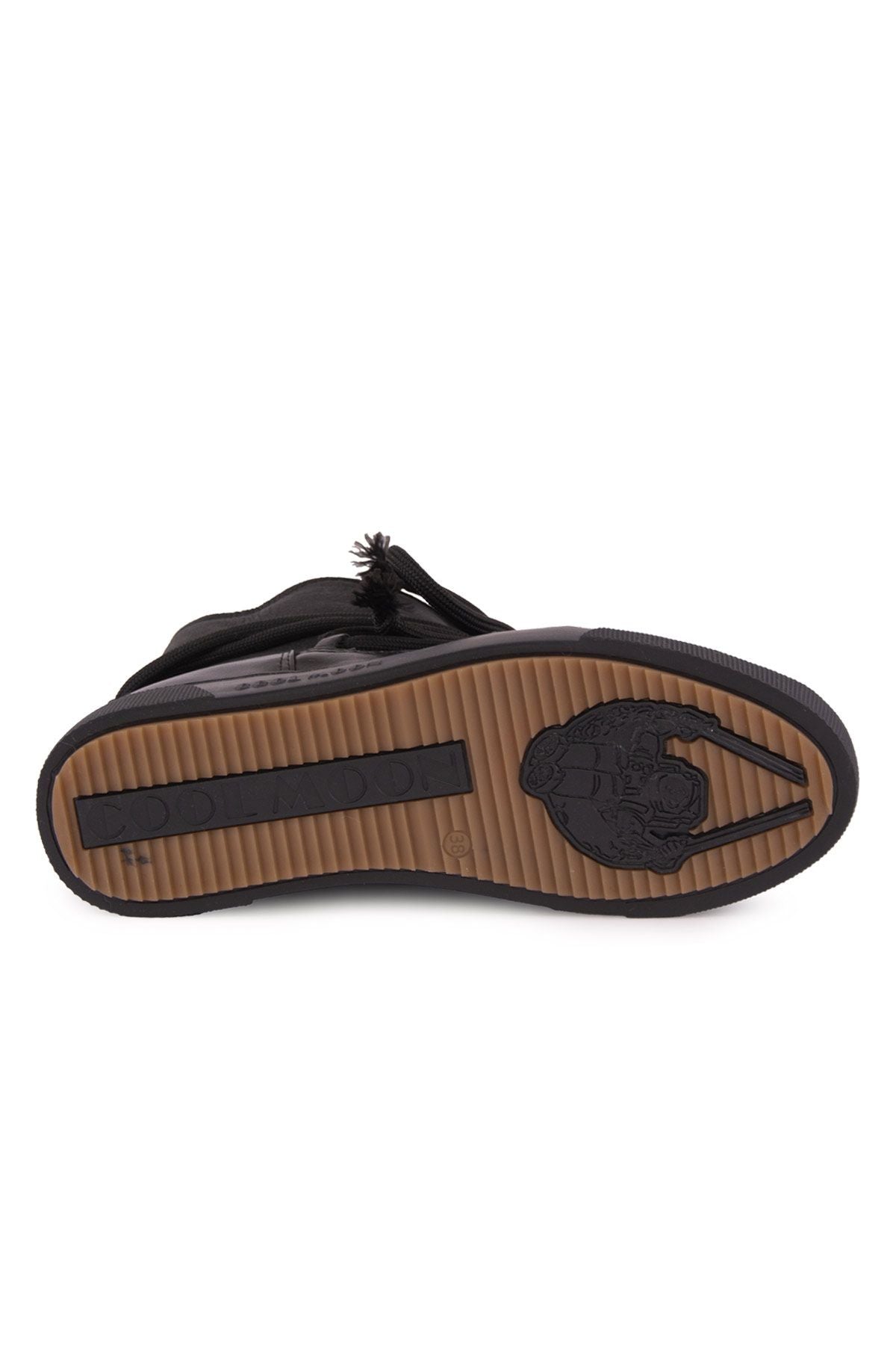 Hakiki Kürklü Kadın Sneaker 355099 Siyah