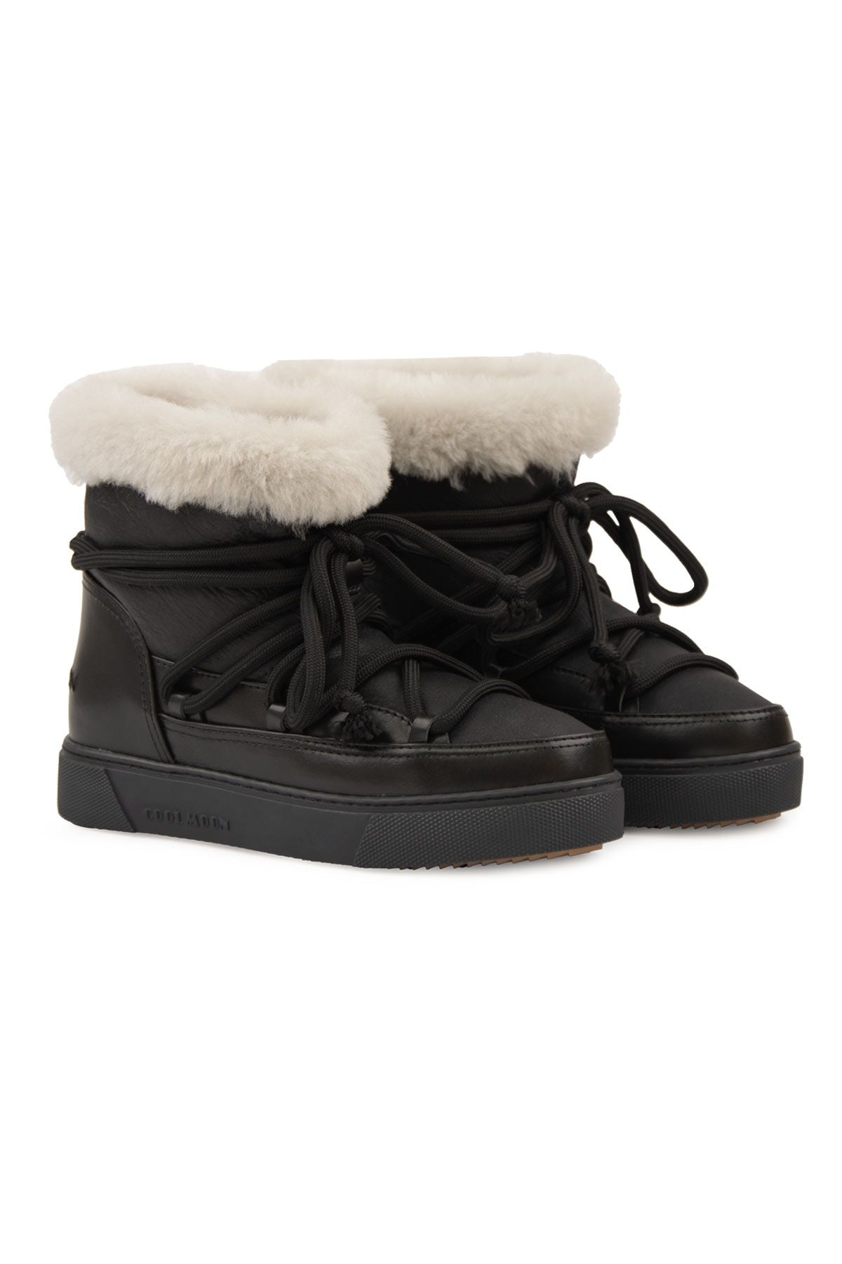 Hakiki Kürklü Kadın Sneaker 355106 Siyah
