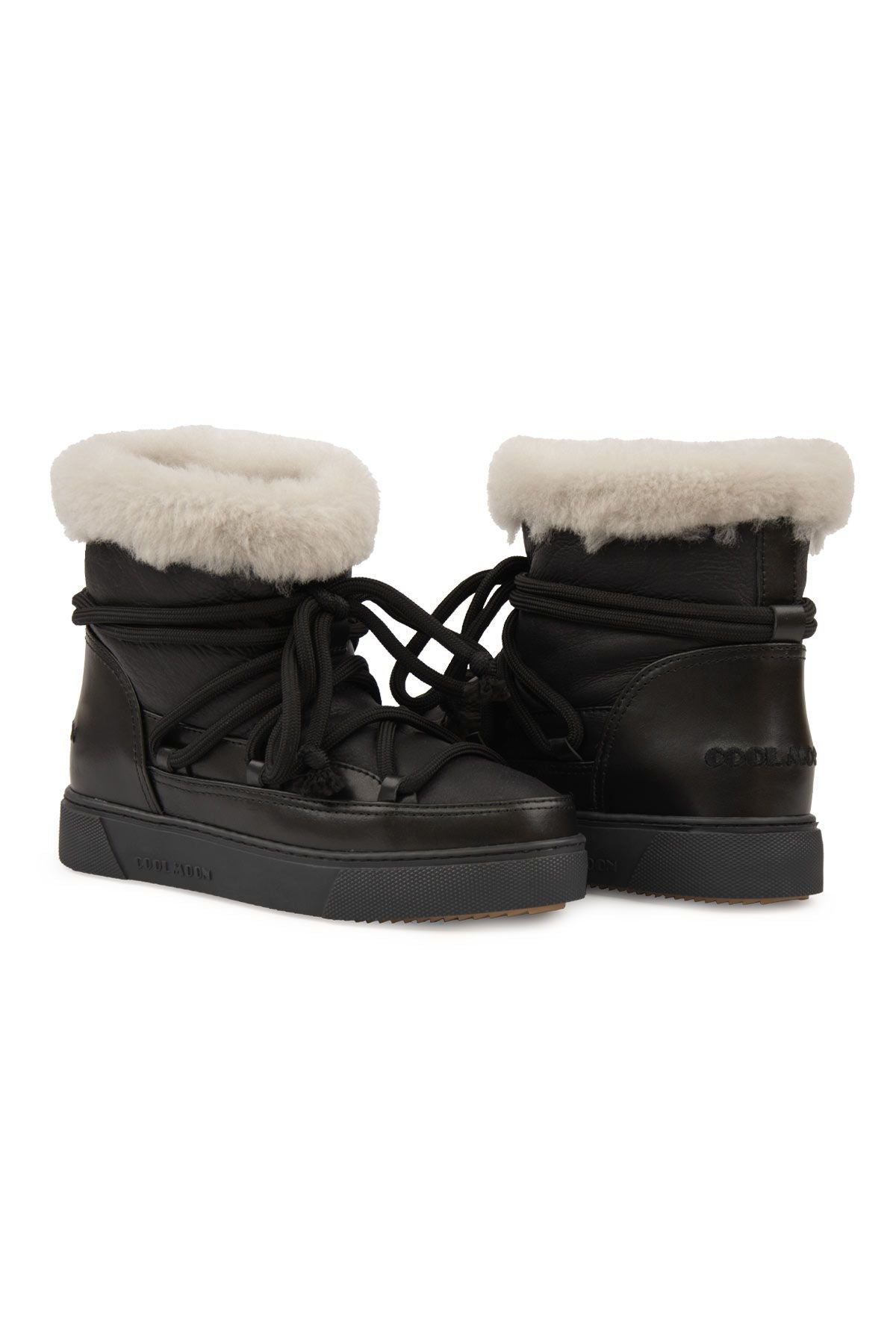 Hakiki Kürklü Kadın Sneaker 355106 Siyah
