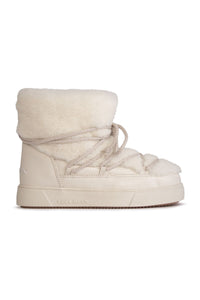 Genuine Shearling Women's Sneakers 355067 Ivory