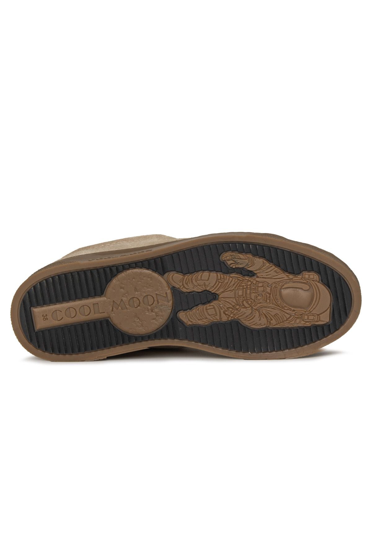 Kürklü Bağcıklı Kadın Sneaker 385054 Bej