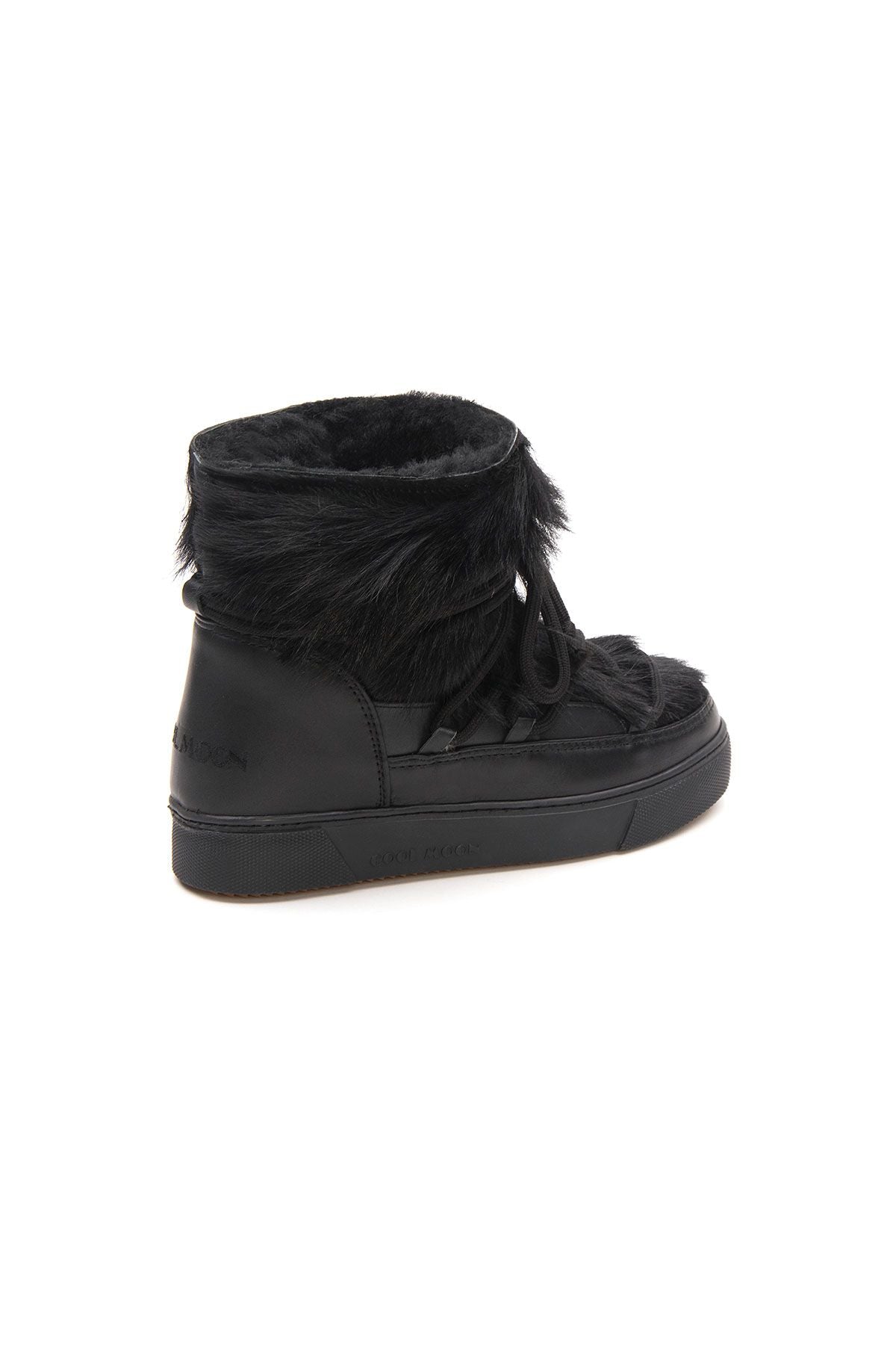 Kürklü Bayan Sneaker Bot 355081 Siyah