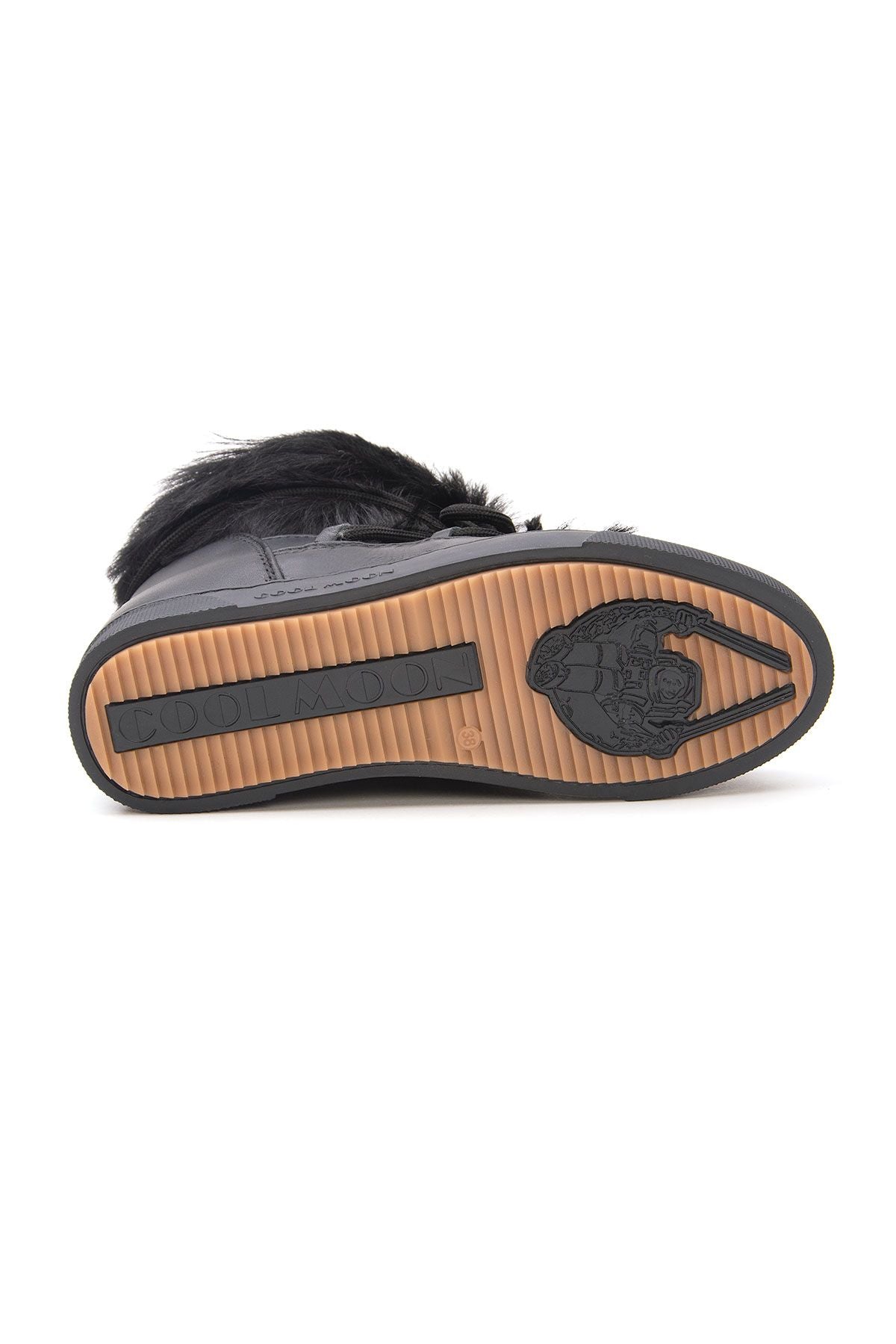 Kürklü Bayan Sneaker Bot 355081 Siyah