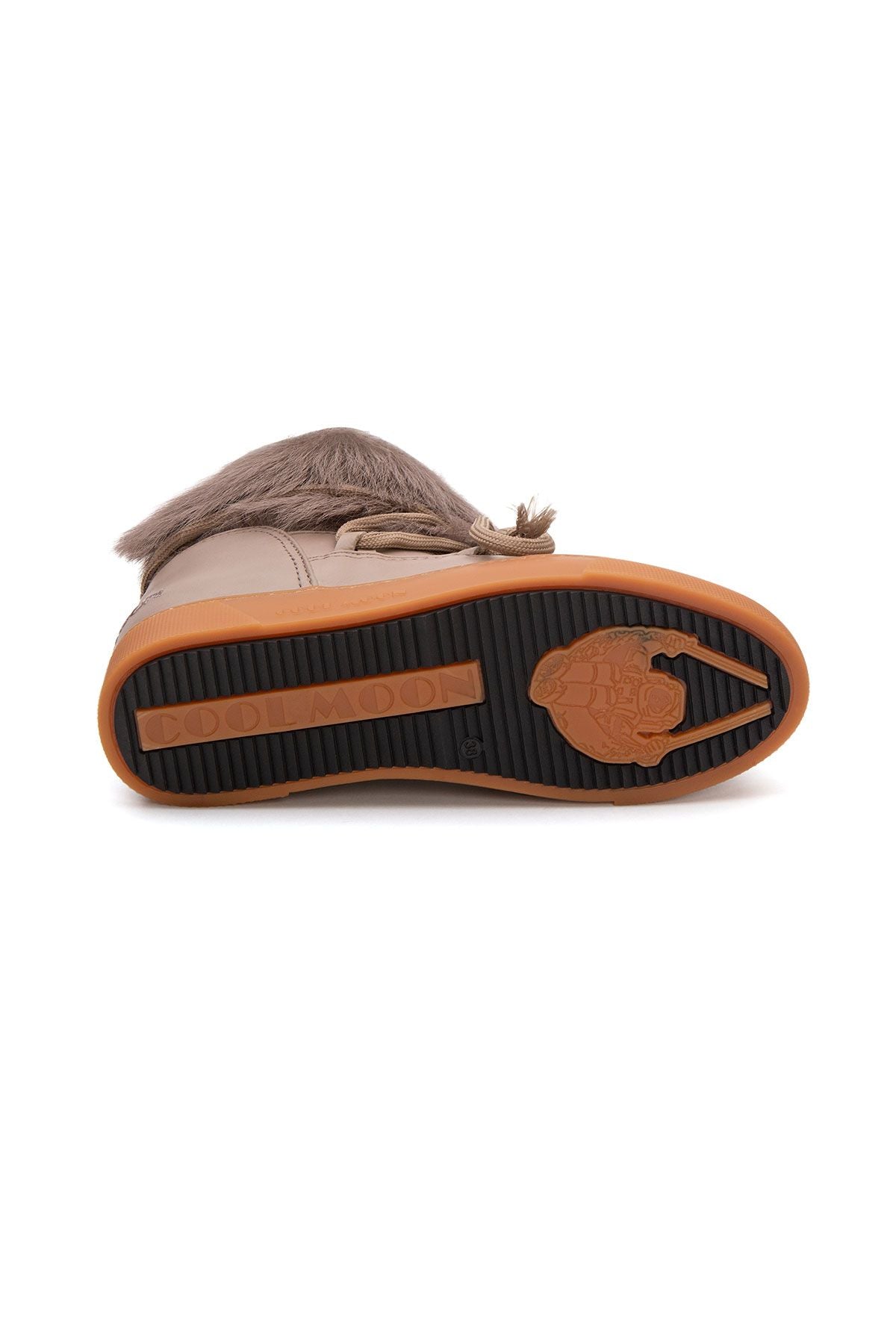 Kürklü Bayan Sneaker Bot 355081 Vizon
