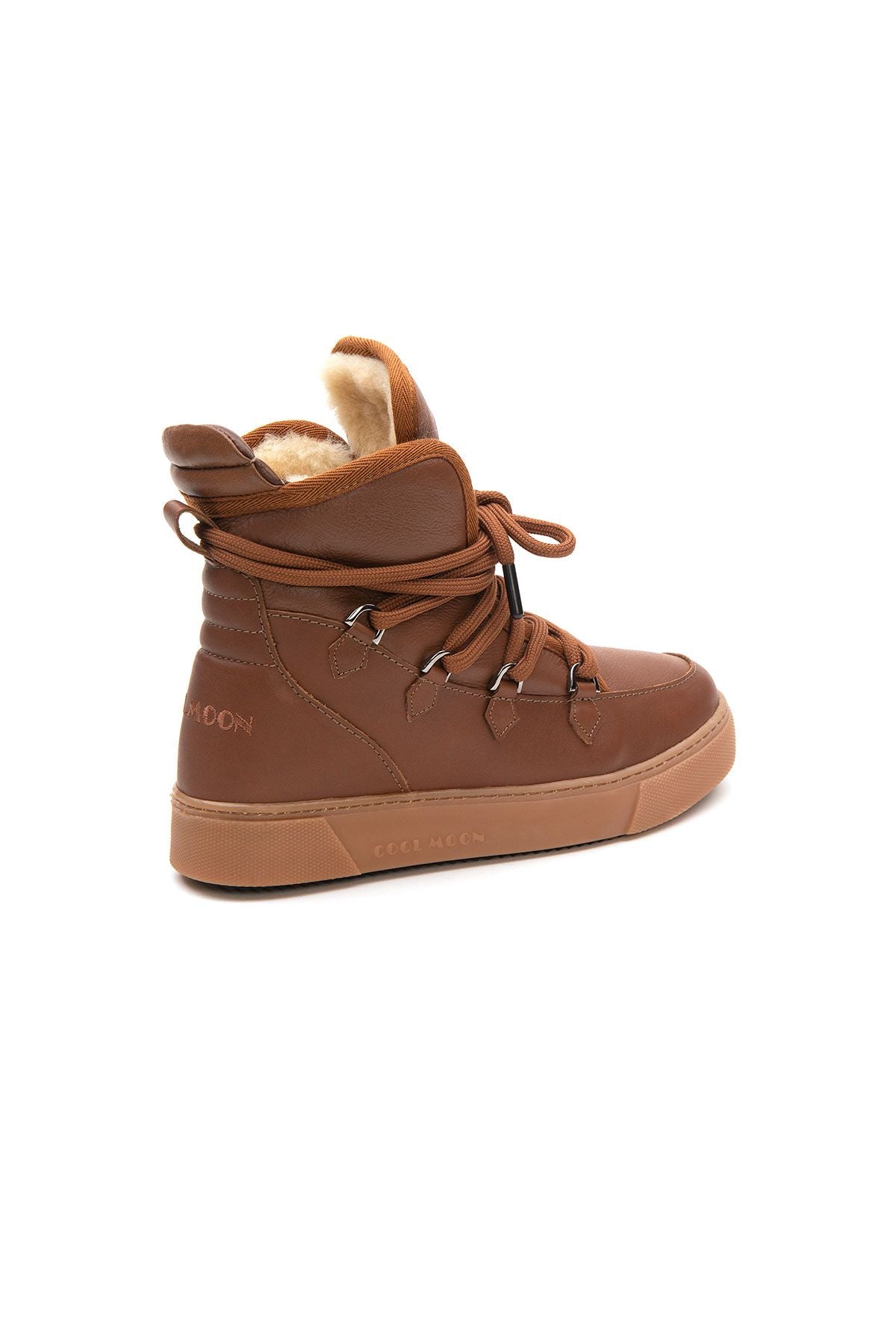 Kürklü Bayan Sneaker Bot 365050 Taba