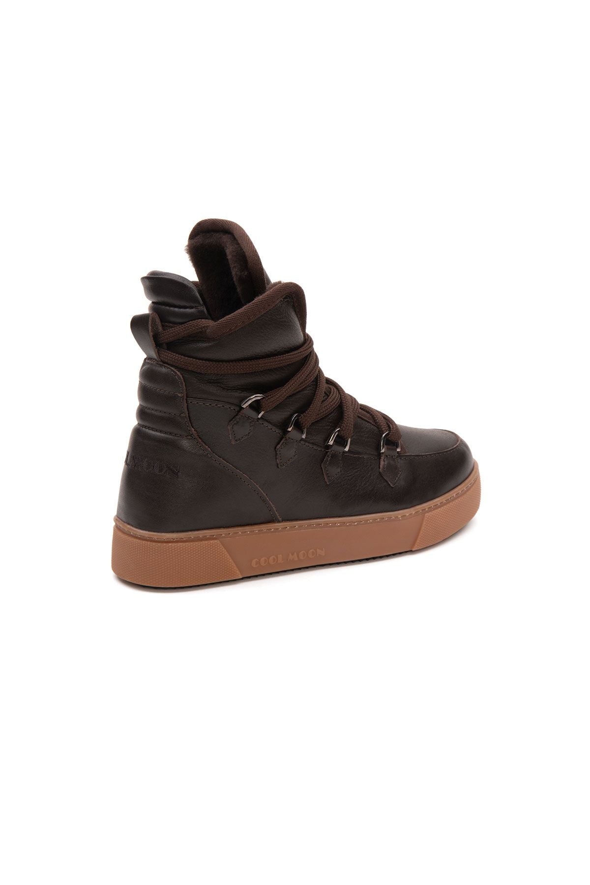 Kürklü Bayan Sneaker Bot 365050 Kahve