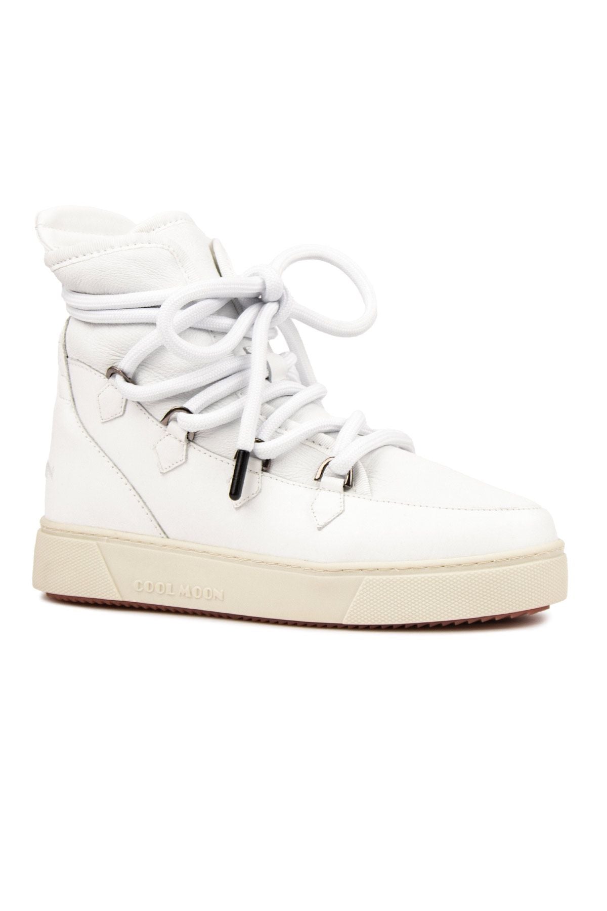 Kürklü Bayan Sneaker Bot 365050 Beyaz