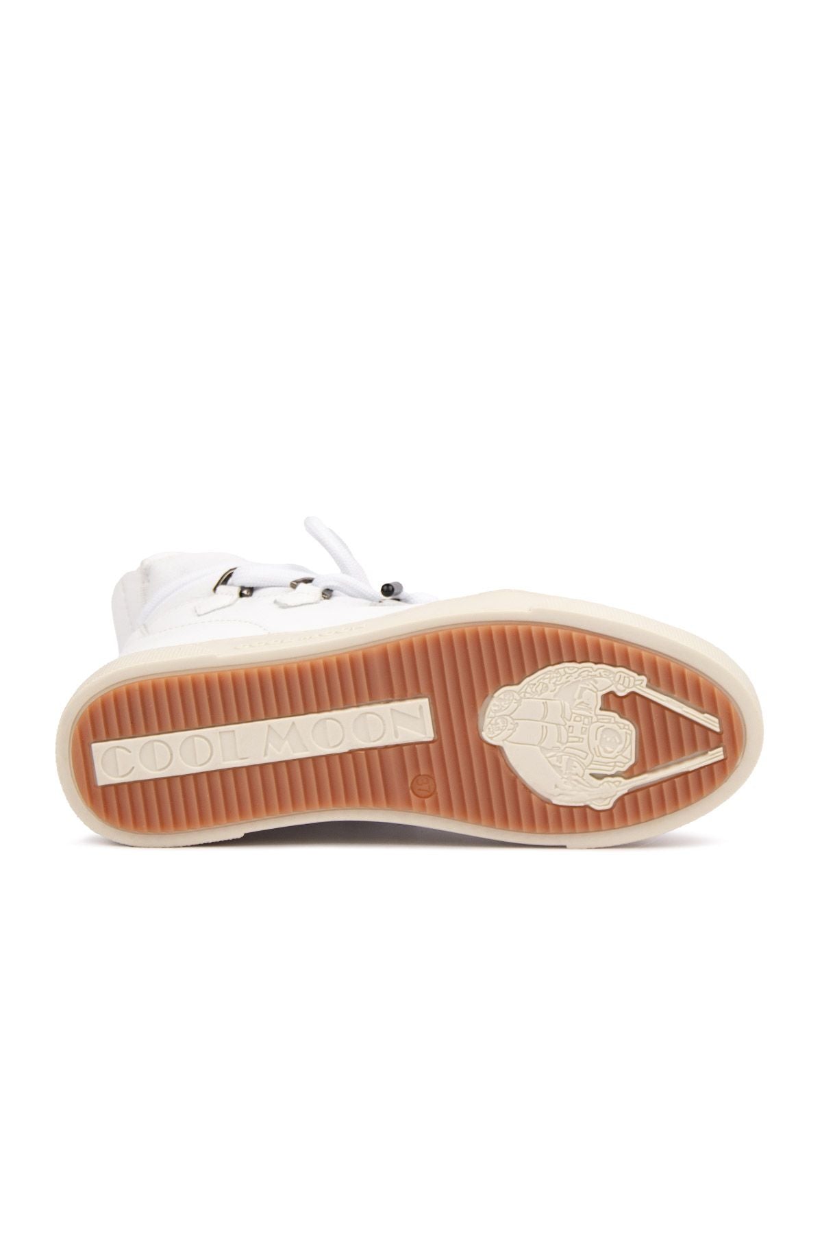 Kürklü Bayan Sneaker Bot 365050 Beyaz