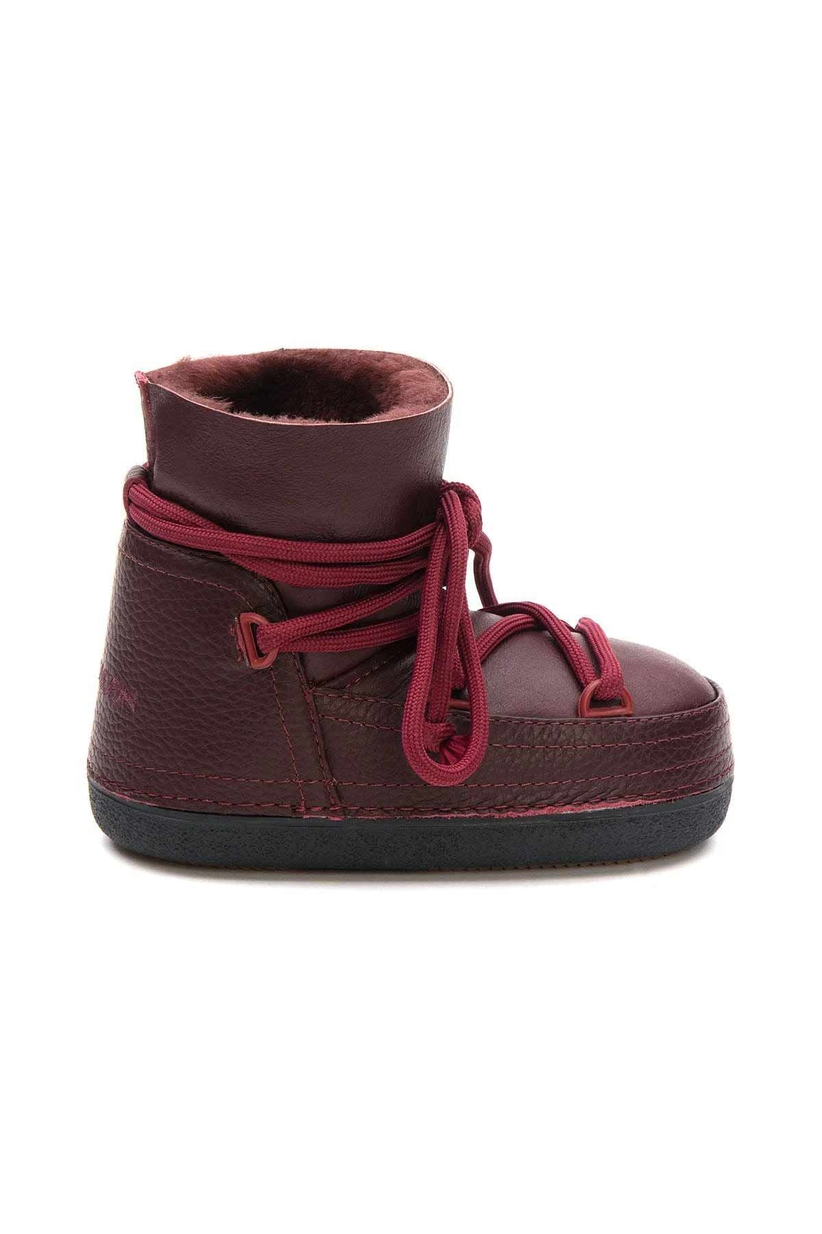 Kürklü Çocuk Kar Botu 261001 Bordo