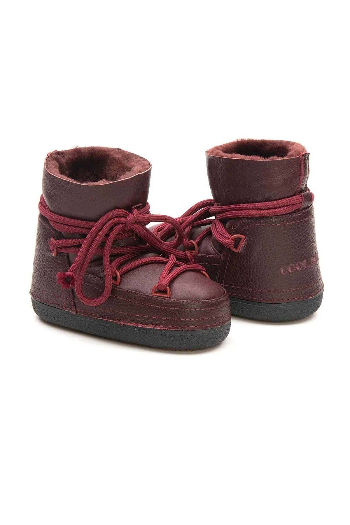 Kürklü Çocuk Kar Botu 261001 Bordo