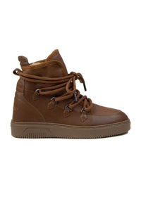 Fur-Lined Men's Sneaker Boot 375050 Tobacco