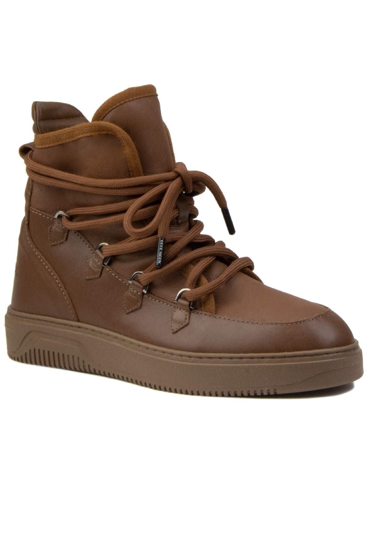 Kürklü Erkek Sneaker Bot 375050 Taba