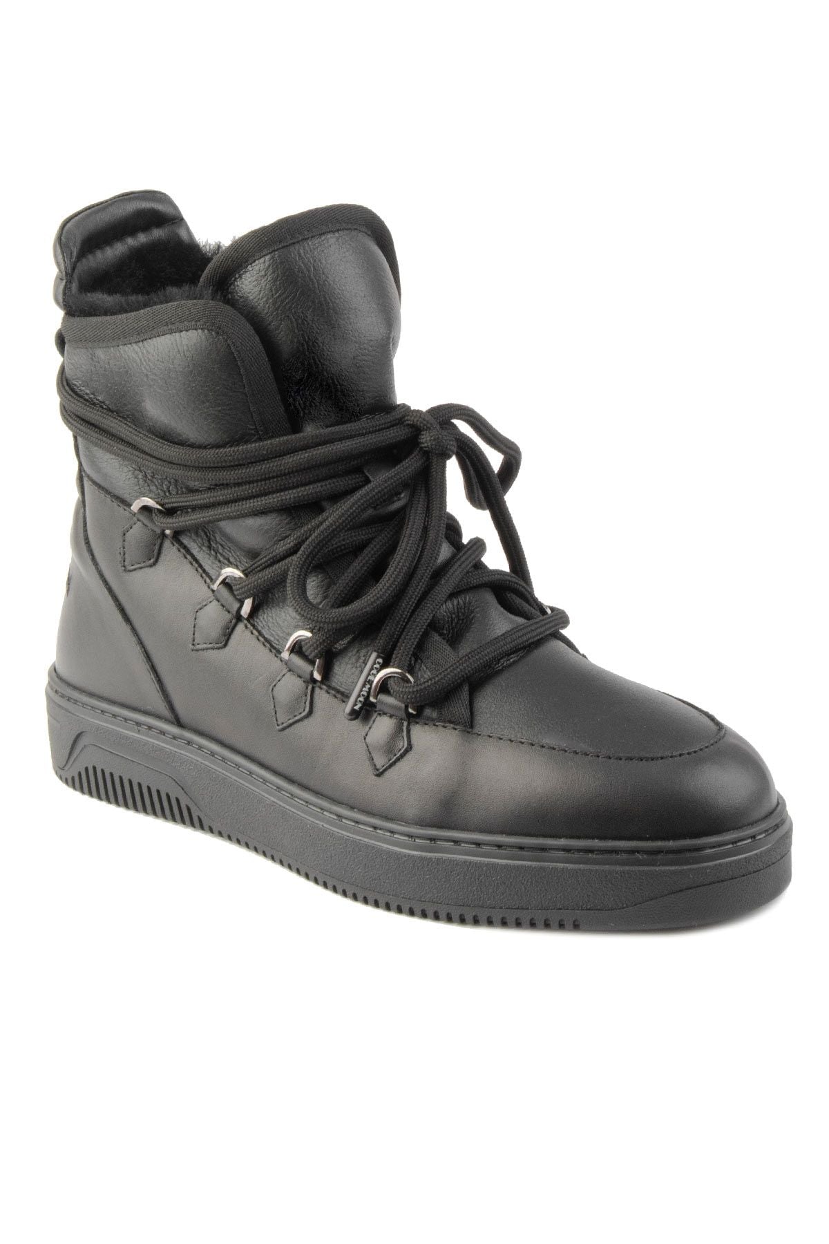 Kürklü Erkek Sneaker Bot 375050 Siyah