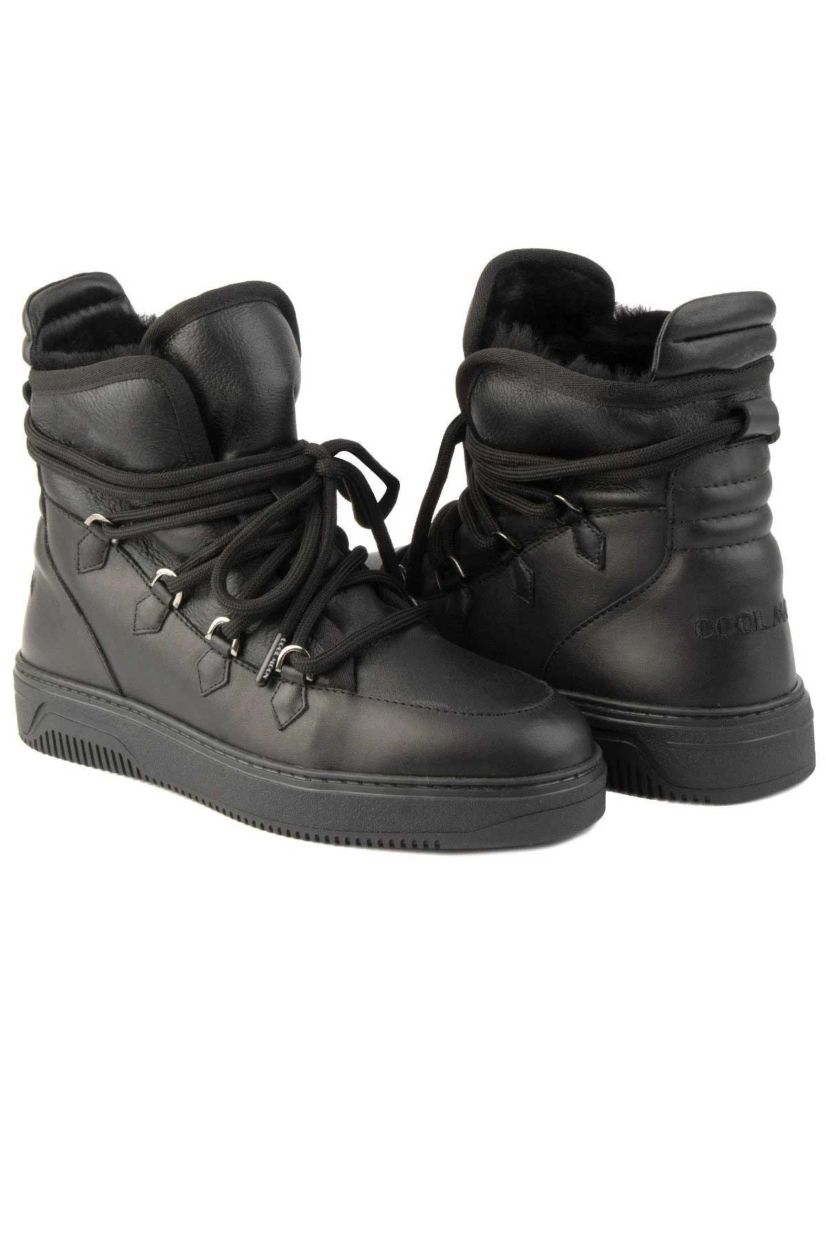 Kürklü Erkek Sneaker Bot 375050 Siyah