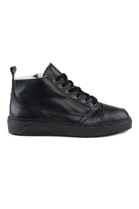 Shearling Zip-Up Men's Boot 375051 Black