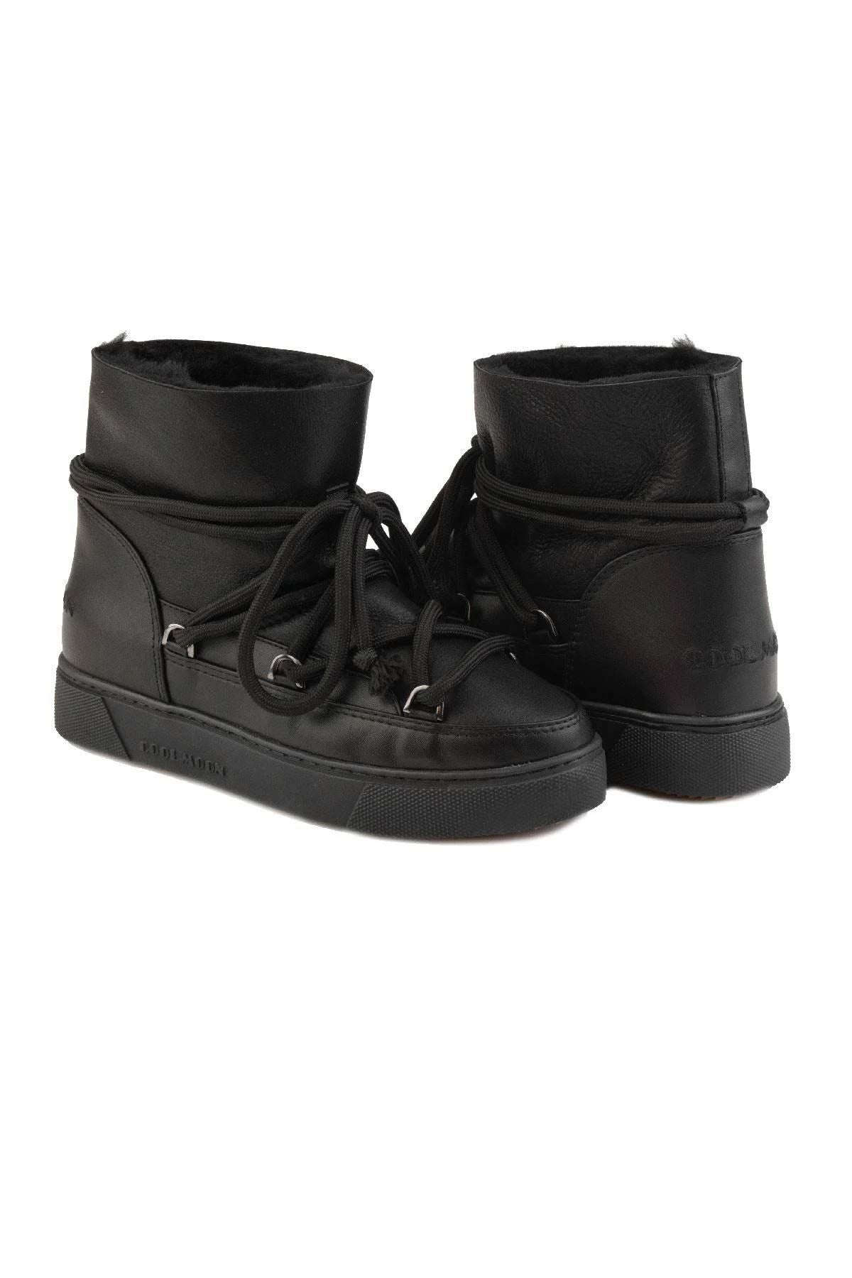 Kürklü Kışlık Kadın Sneaker 355094 Siyah