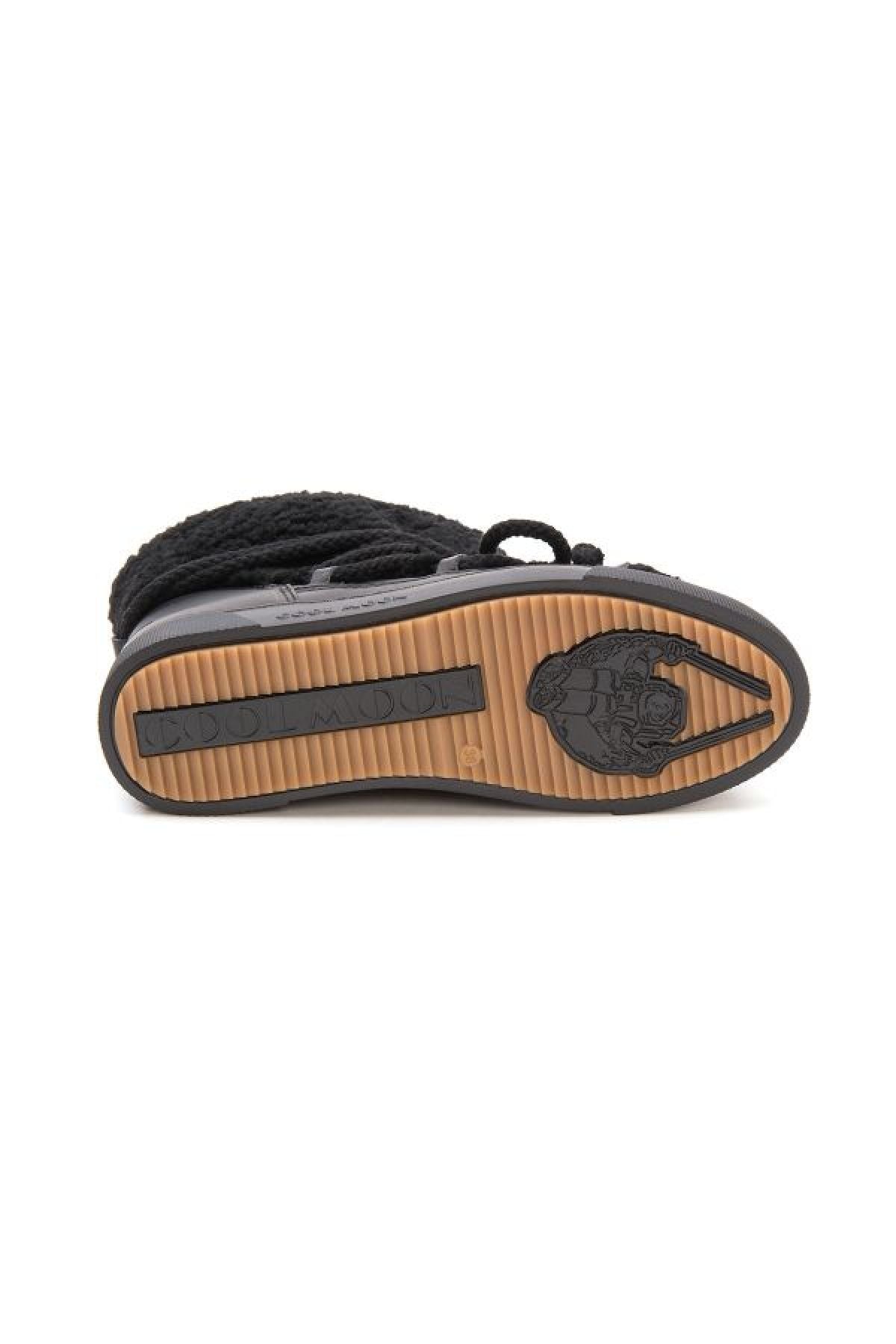 Outlet Hakiki Kürk Kadın Bot TK355067 Siyah