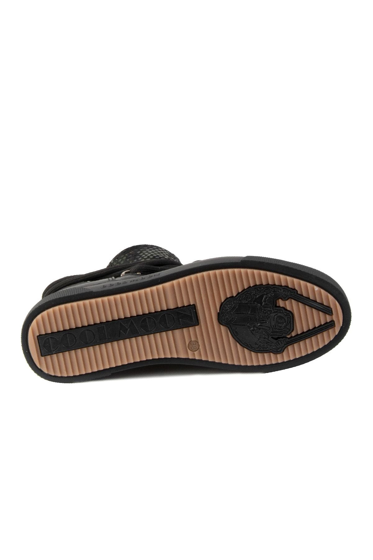 Özel Baskılı Kadın Sneaker 355091 Siyah