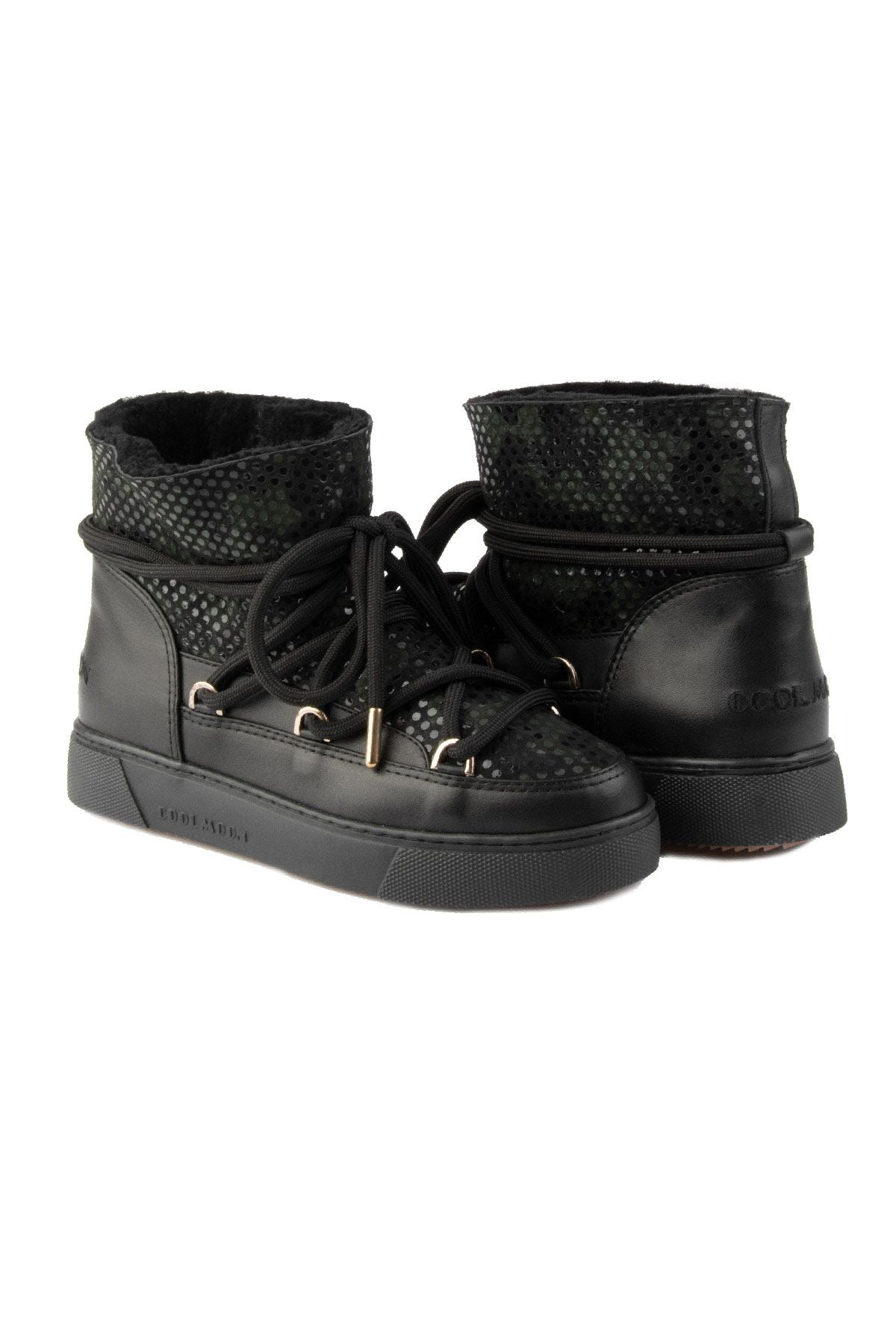 Özel Baskılı Kadın Sneaker 355091 Siyah