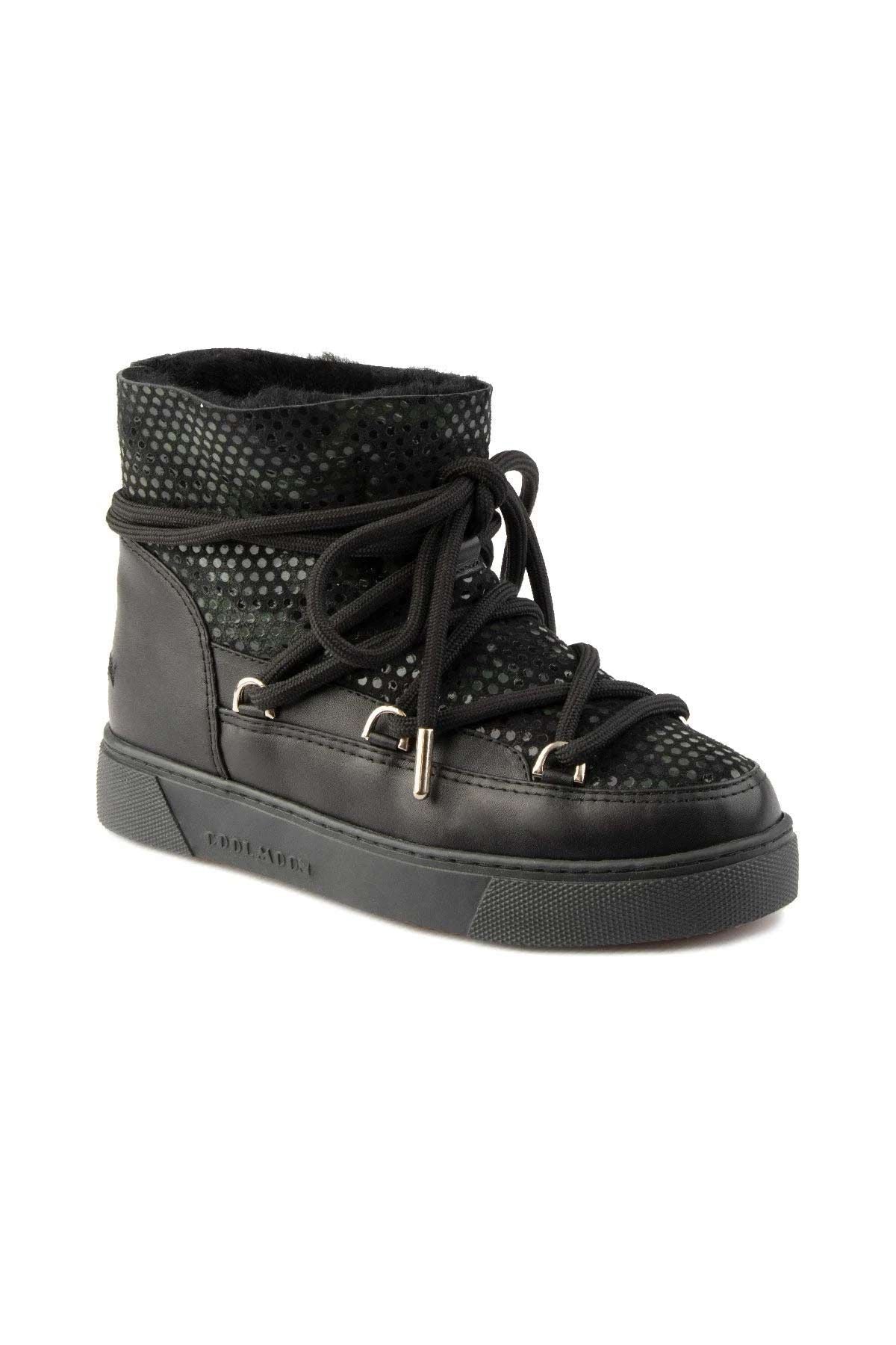 Özel Baskılı Kadın Sneaker 355091 Siyah