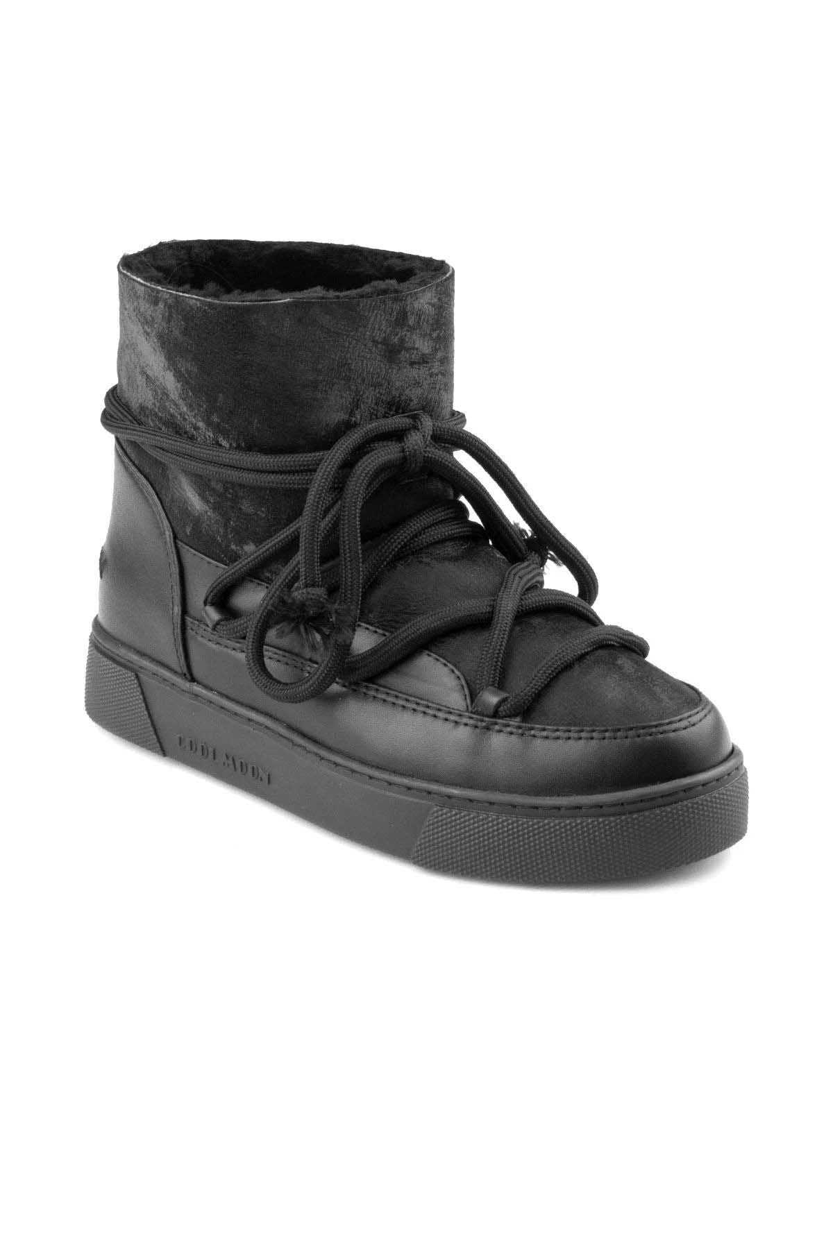 Özel Baskılı Kadın Sneaker 355092 Siyah