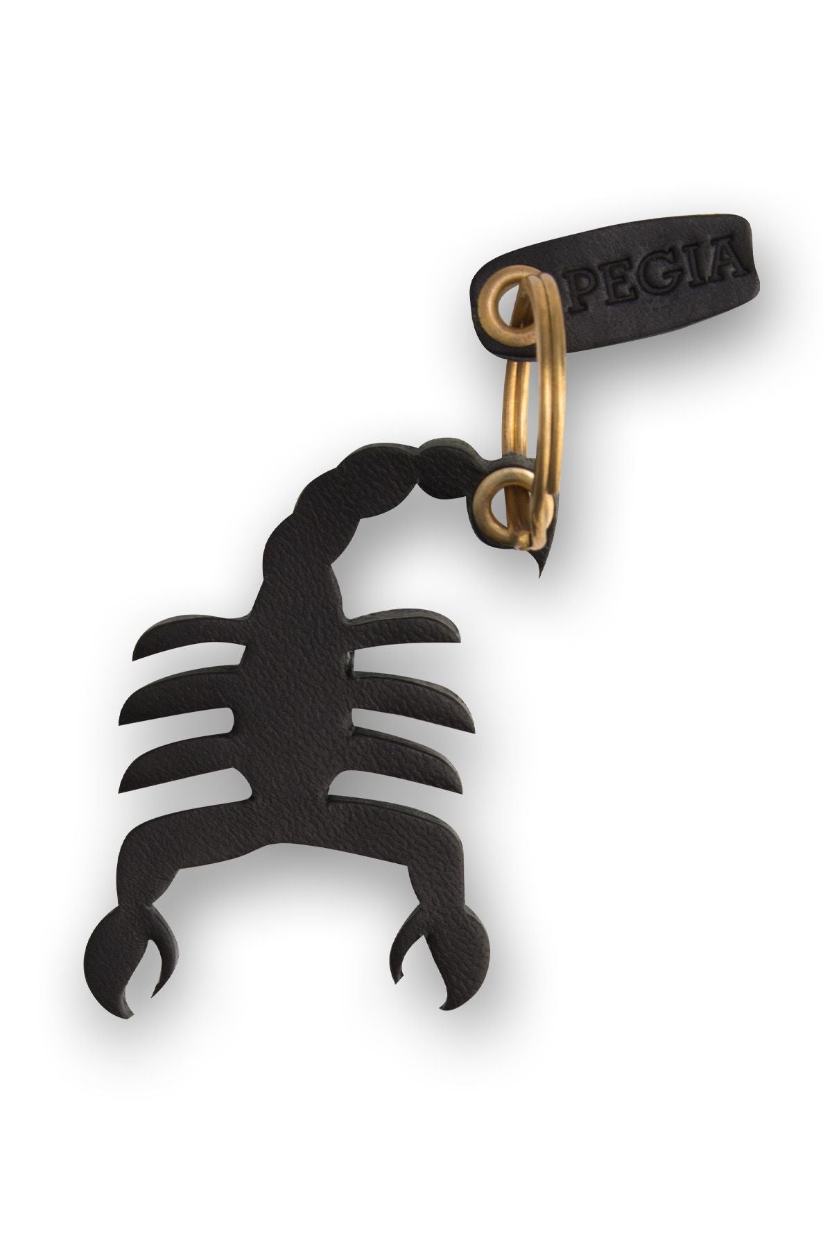 Akrep Burcu Deri Anahtarlık 25AN76 Siyah