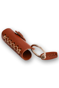 Keychain Case Leather Keychain 25AN57 Tobacco